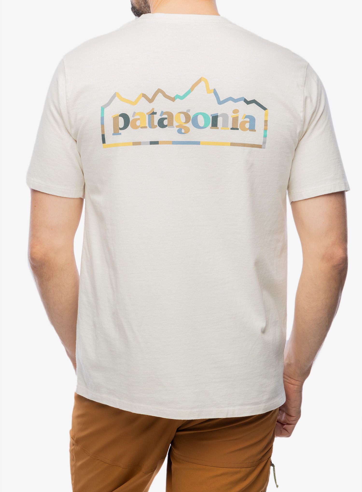 Памучна тениска Patagonia Unity Fitz Responsibili-Tee - birch white