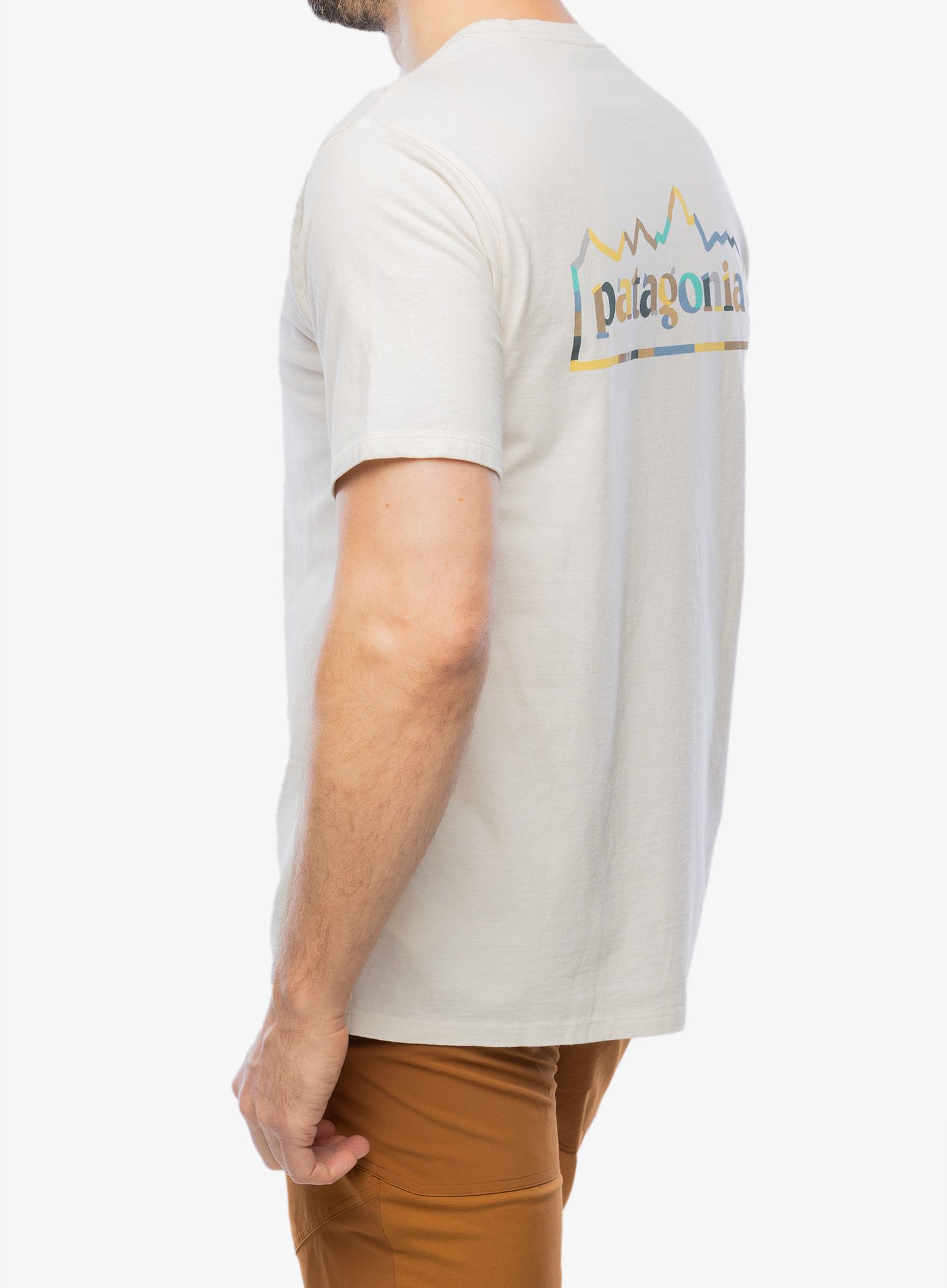Памучна тениска Patagonia Unity Fitz Responsibili-Tee - birch white