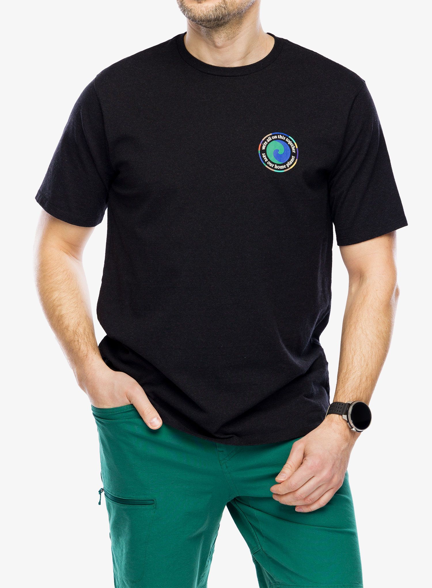 Тениска с щампа Patagonia Unity Fitz Responsibili-Tee - ink black