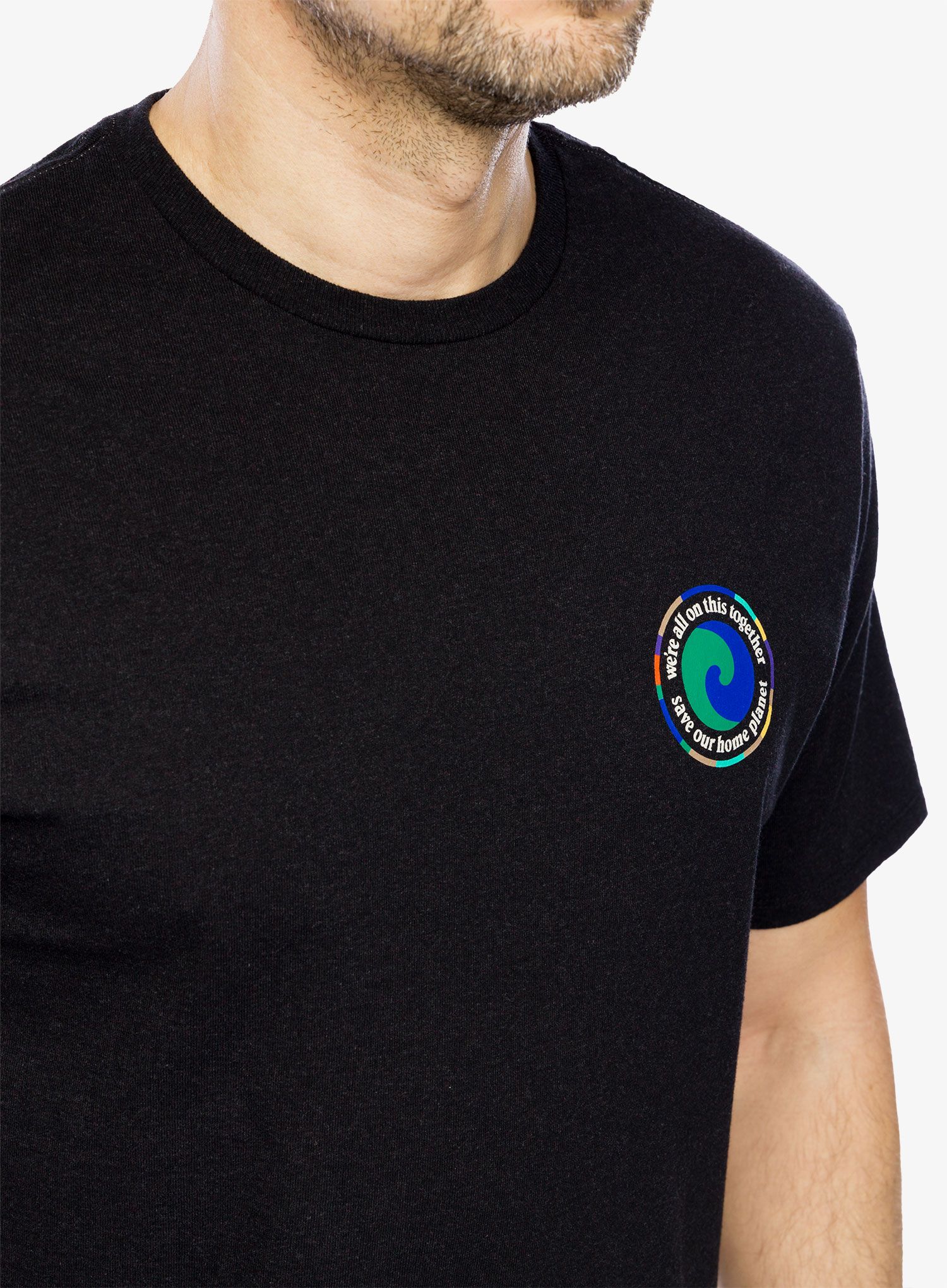 Тениска с щампа Patagonia Unity Fitz Responsibili-Tee - ink black
