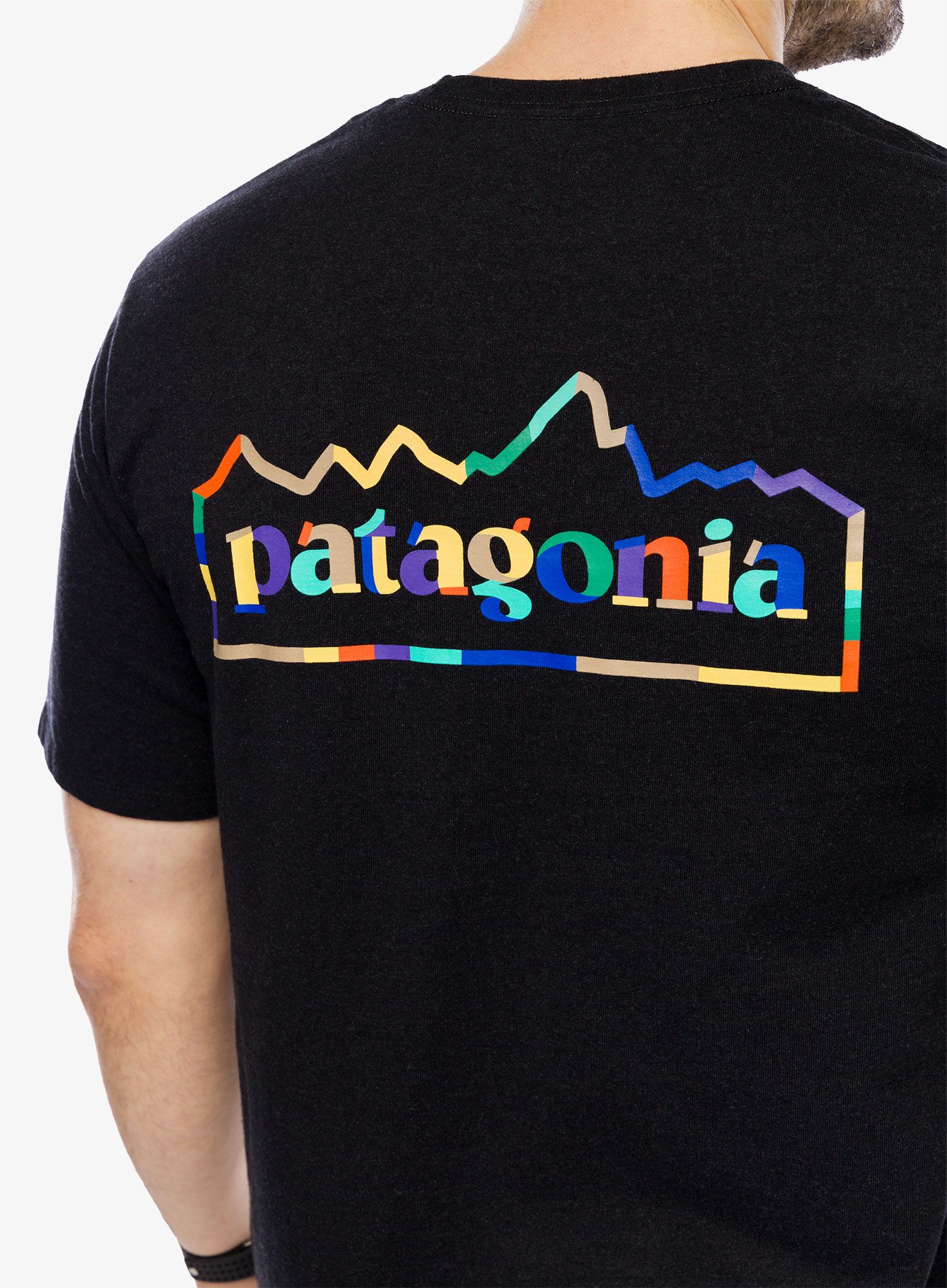 Тениска с щампа Patagonia Unity Fitz Responsibili-Tee - ink black
