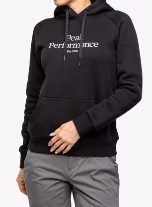 Дамски суичър с качулка Peak Performance Original Hood - black