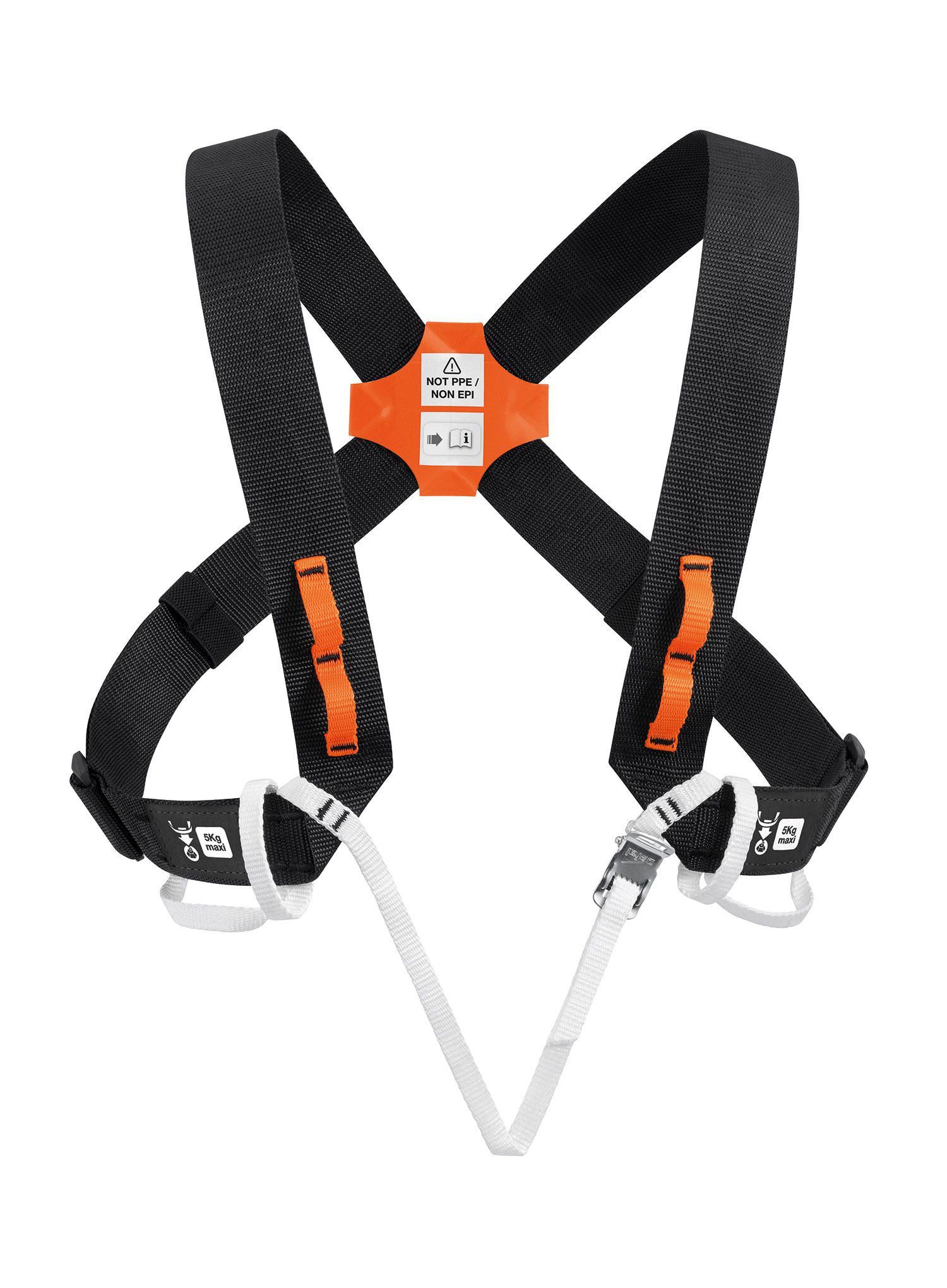 Гръден колан Petzl Explo - black/orange