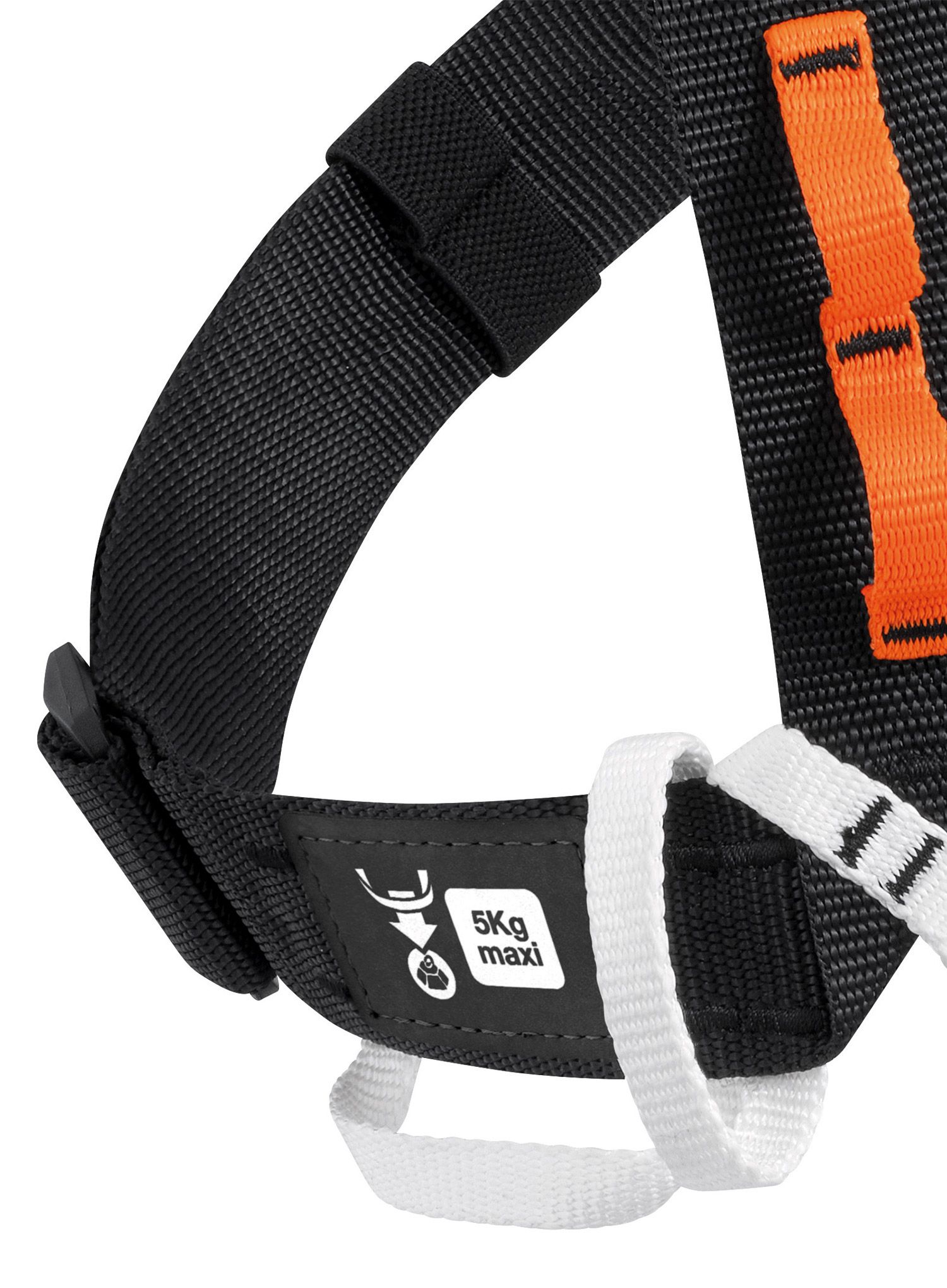 Гръден колан Petzl Explo - black/orange