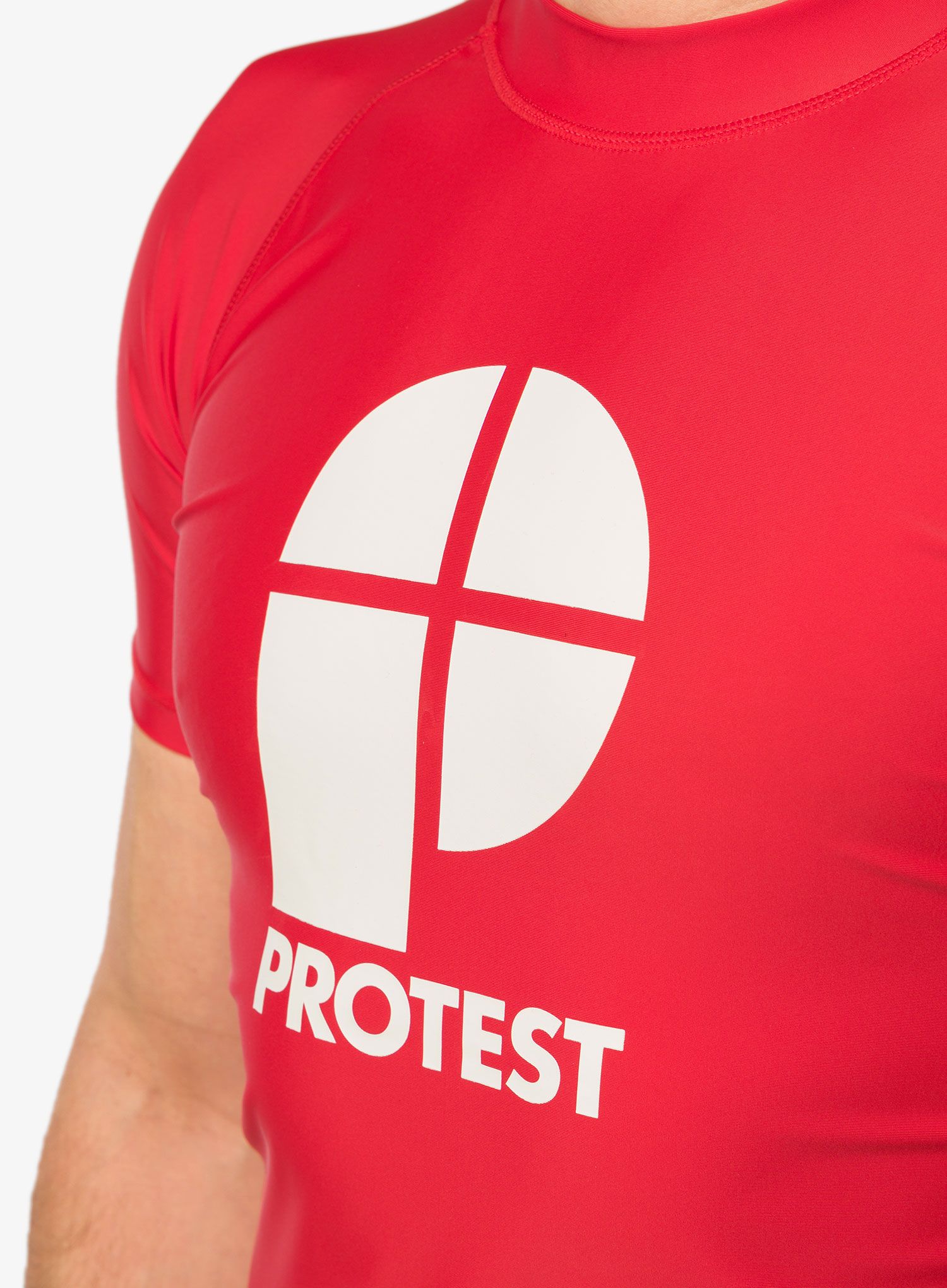 Тениска с щампа Protest Prtcater Lycra - tomato