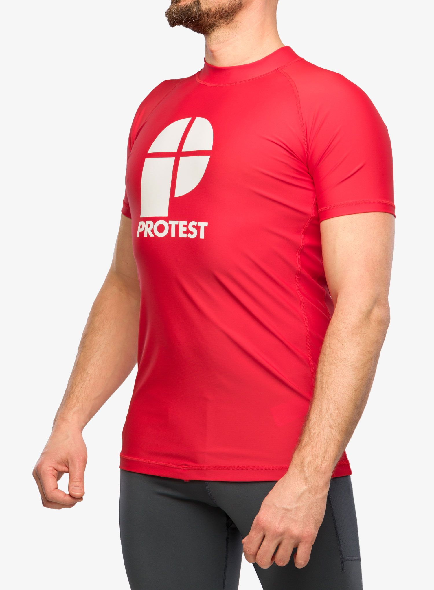 Тениска с щампа Protest Prtcater Lycra - tomato