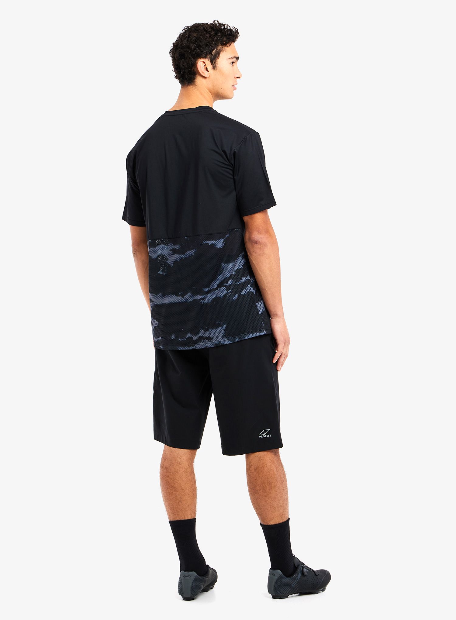 Велосипедна тениска Protest Prtmaslow Cycling Jersey Short Sleeve - true black