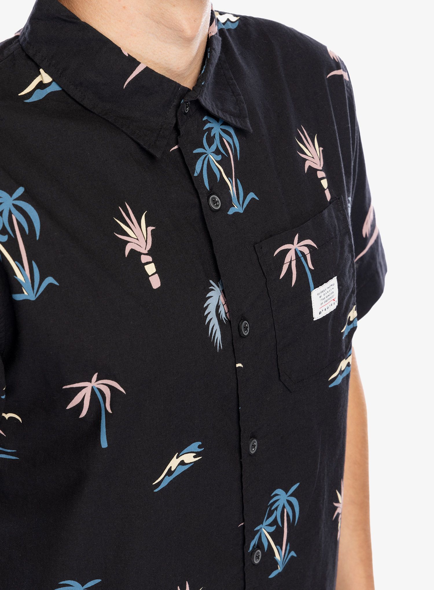Риза Protest Prtnemto Short Sleeve Shirt - true black