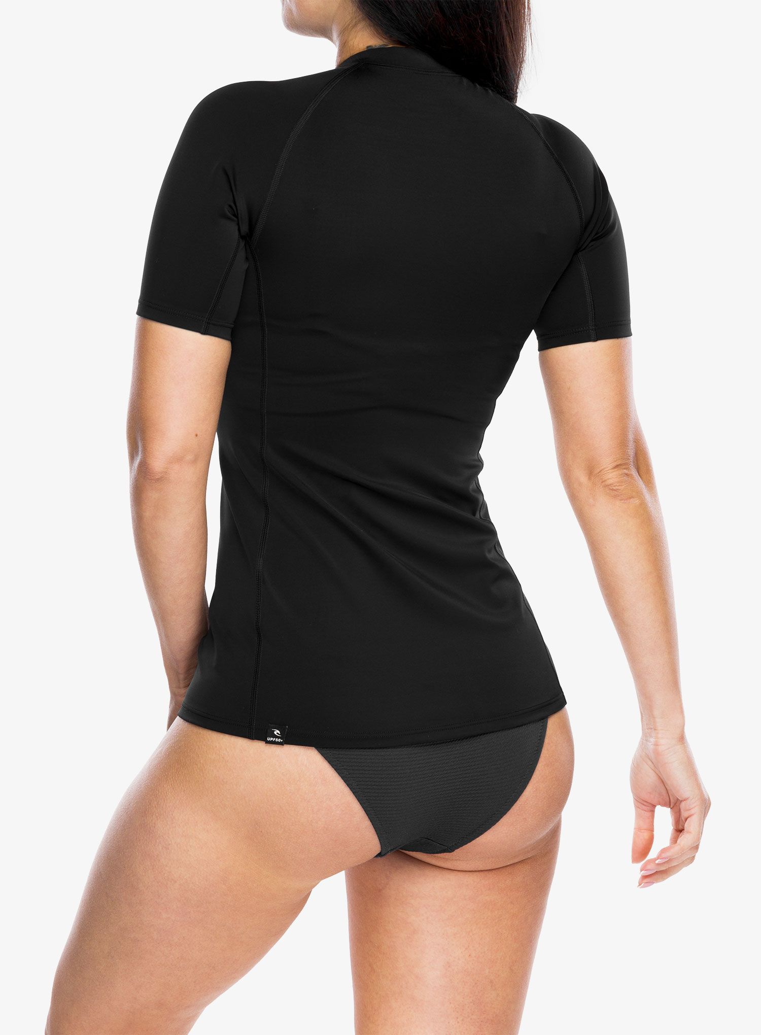 Дамска бързосъхнеща тениска Rip Curl Classic Surf Short Sleeve UV - black