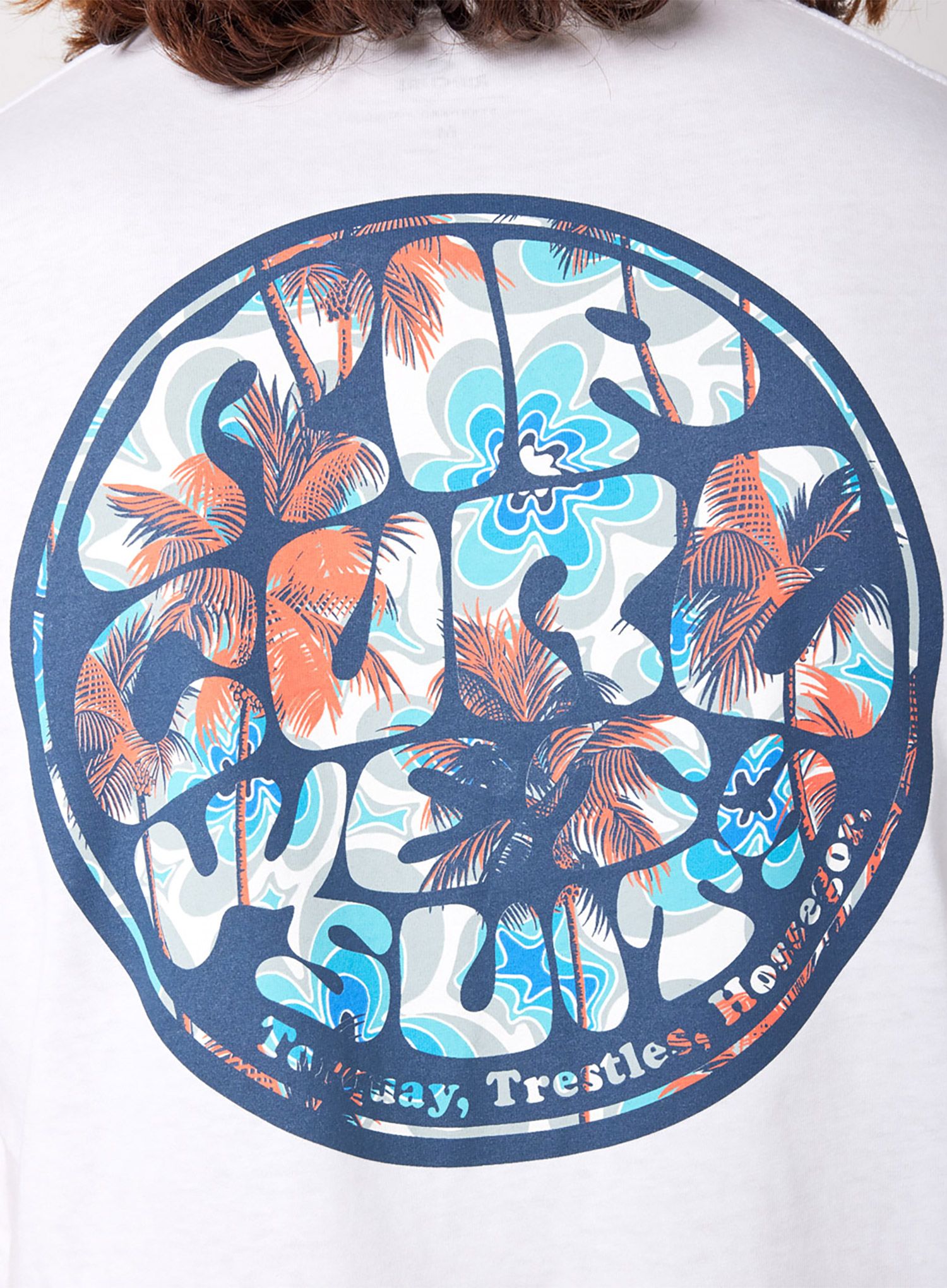Тениска с щампа Rip Curl Passage Tee - white