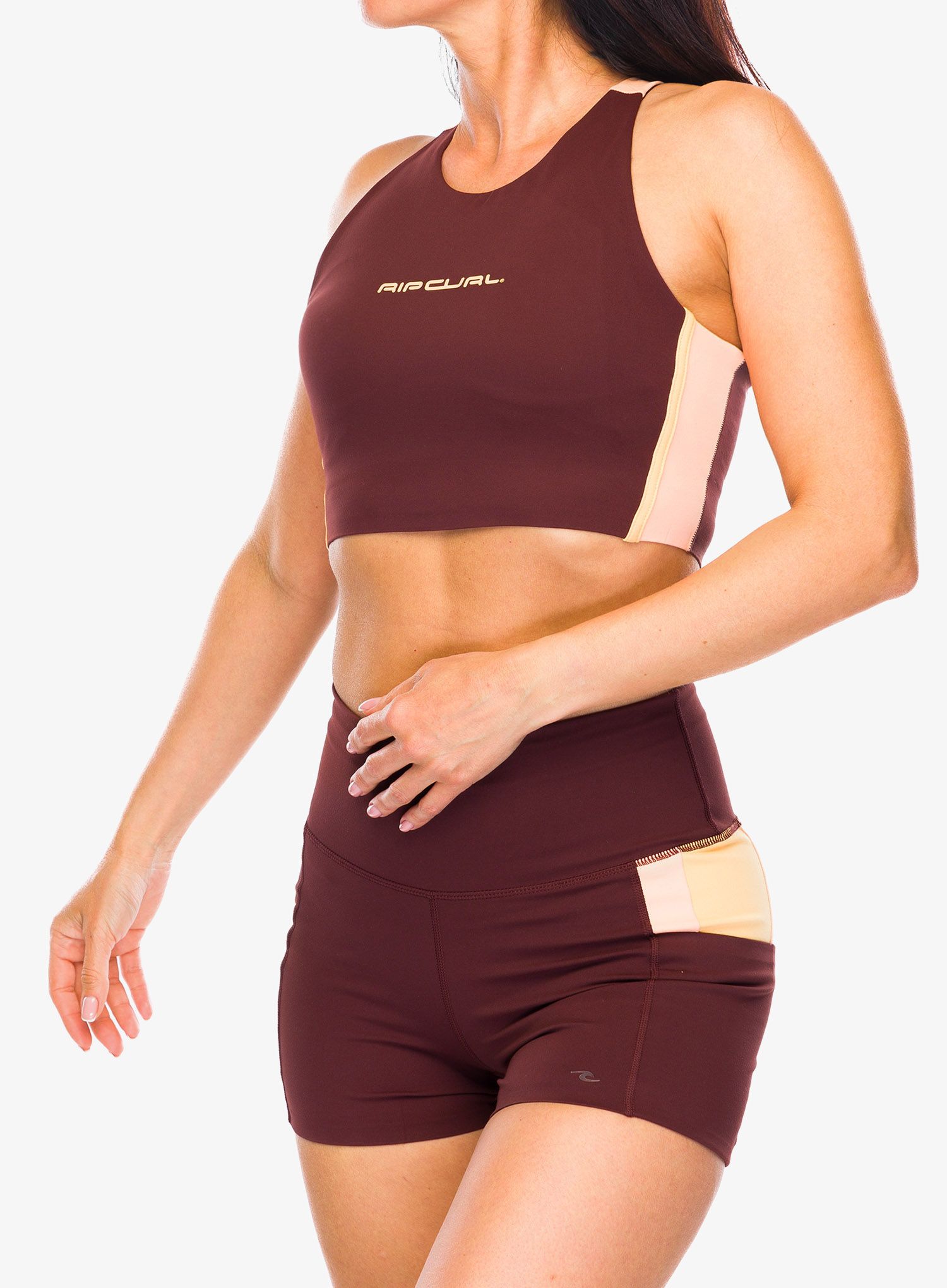 Дамско горнище Rip Curl RSS Revival Crop - plum