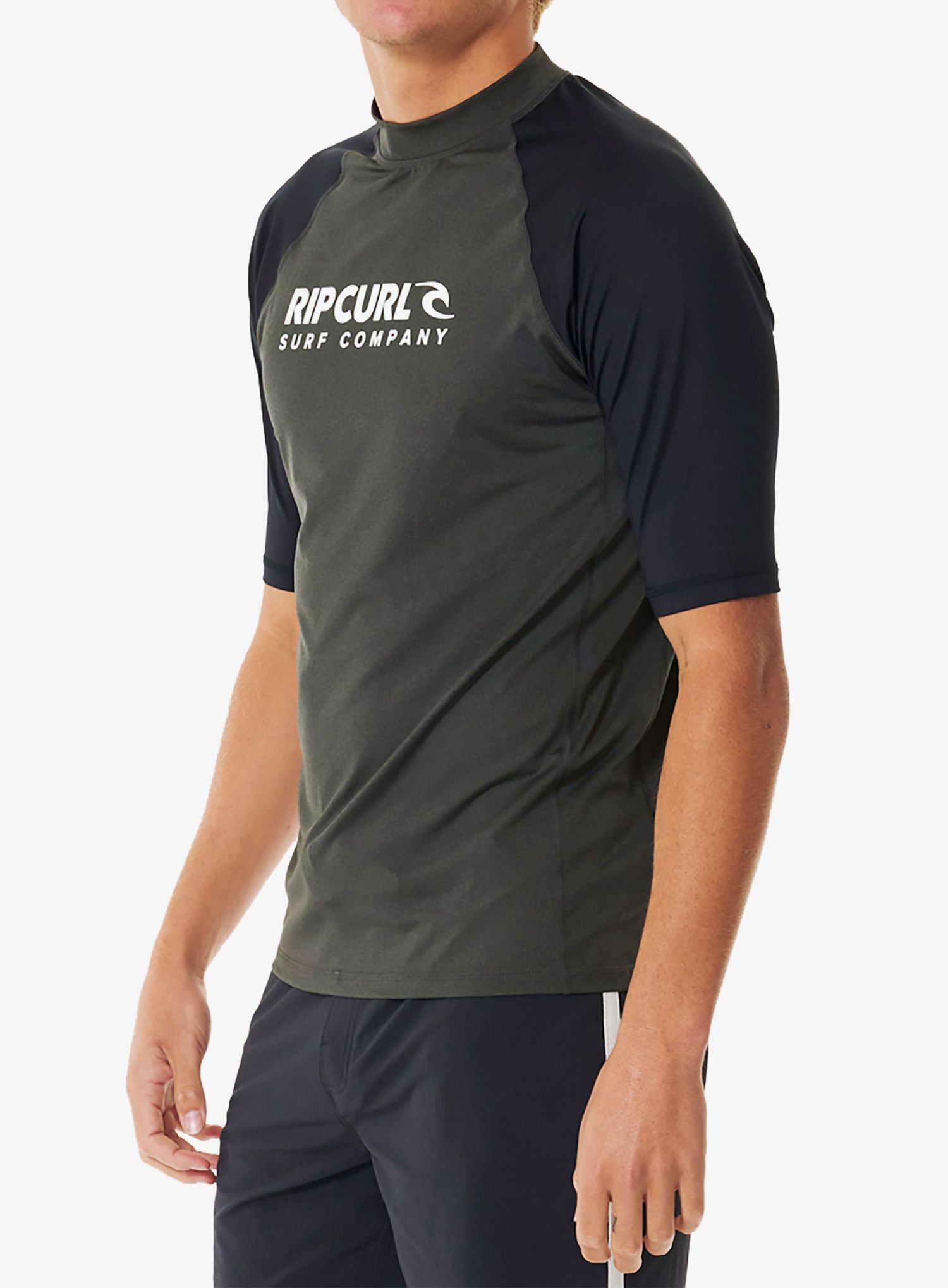 Бързосъхнеща тениска Rip Curl Shock Upf S/S - black marled