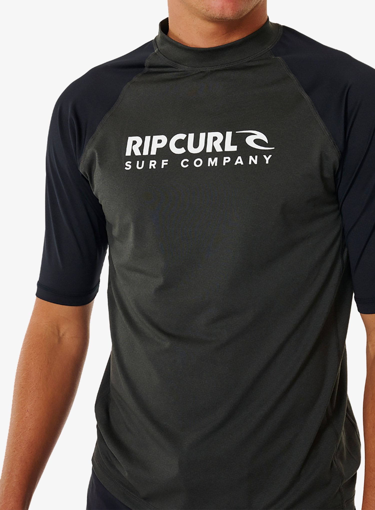 Бързосъхнеща тениска Rip Curl Shock Upf S/S - black marled