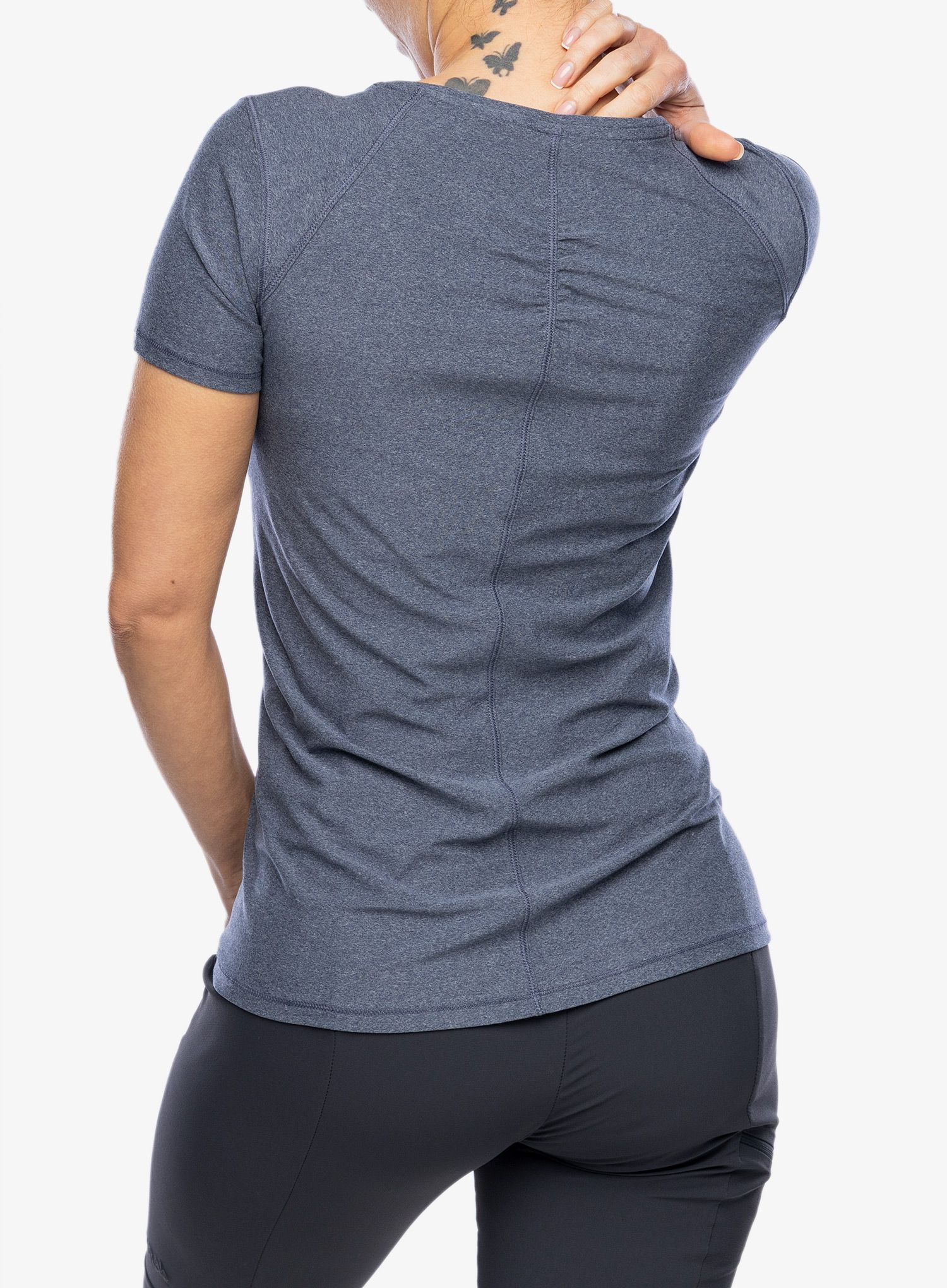 Дамска бързосъхнеща тениска Royal Robbins Amp Lite SS - navy htr