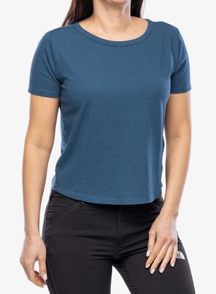 Дамска памучна тениска Royal Robbins Basecamp Boxy Tee - blue teal
