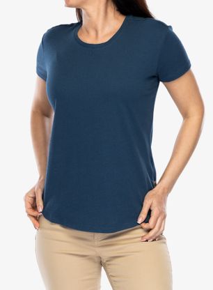 Дамска памучна тениска Royal Robbins Basecamp Tee - blue teal