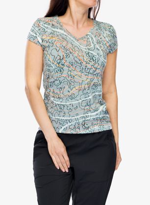 Дамска тениска Royal Robbins Featherweight Tee - sea pine tidal pt
