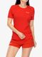 Дамска бързосъхнеща тениска Salewa Pedroc Dry Hyb T-Shirt - flame