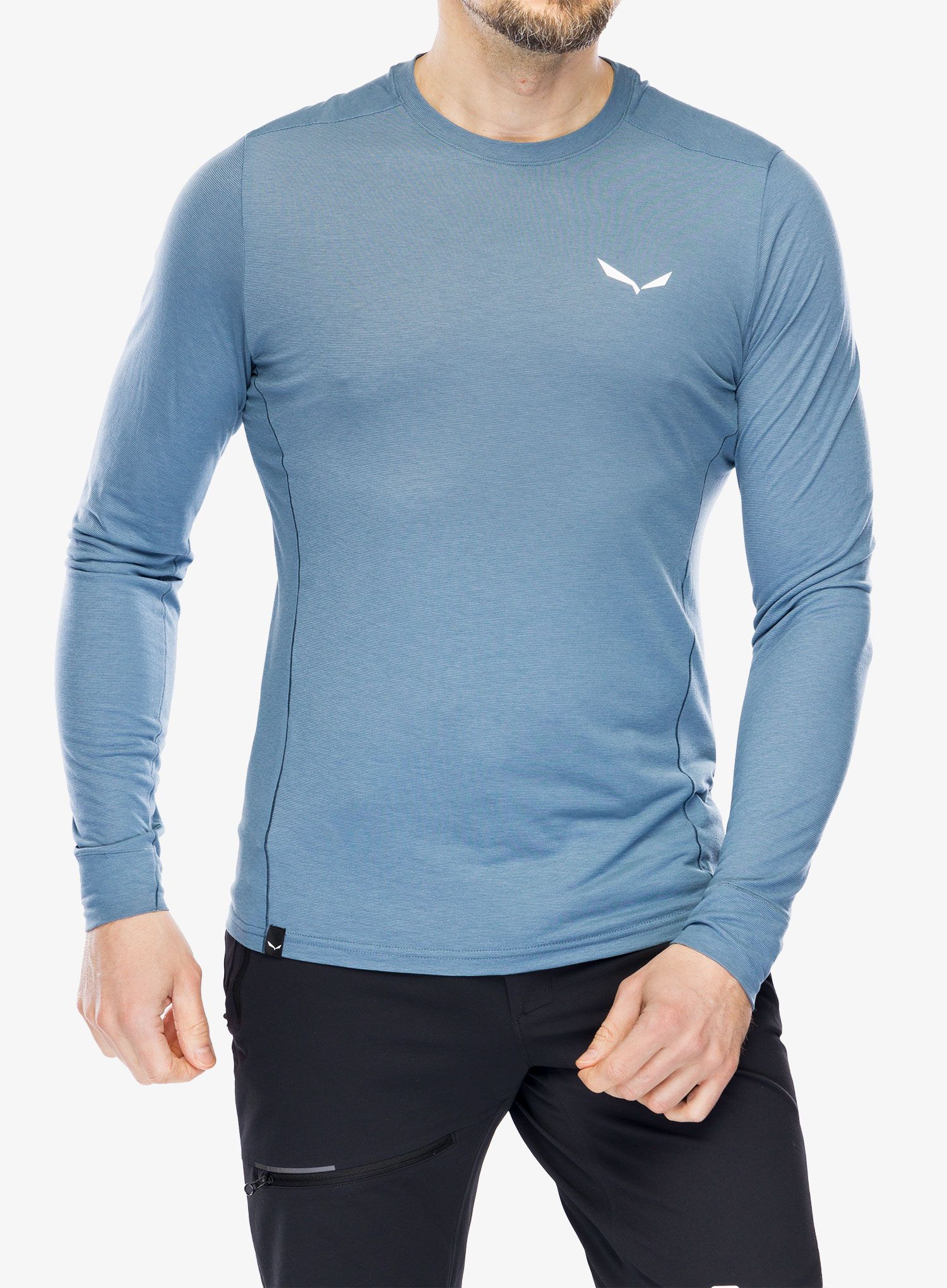 Термоактивен суичър Salewa Puez Dry Tee - java blue
