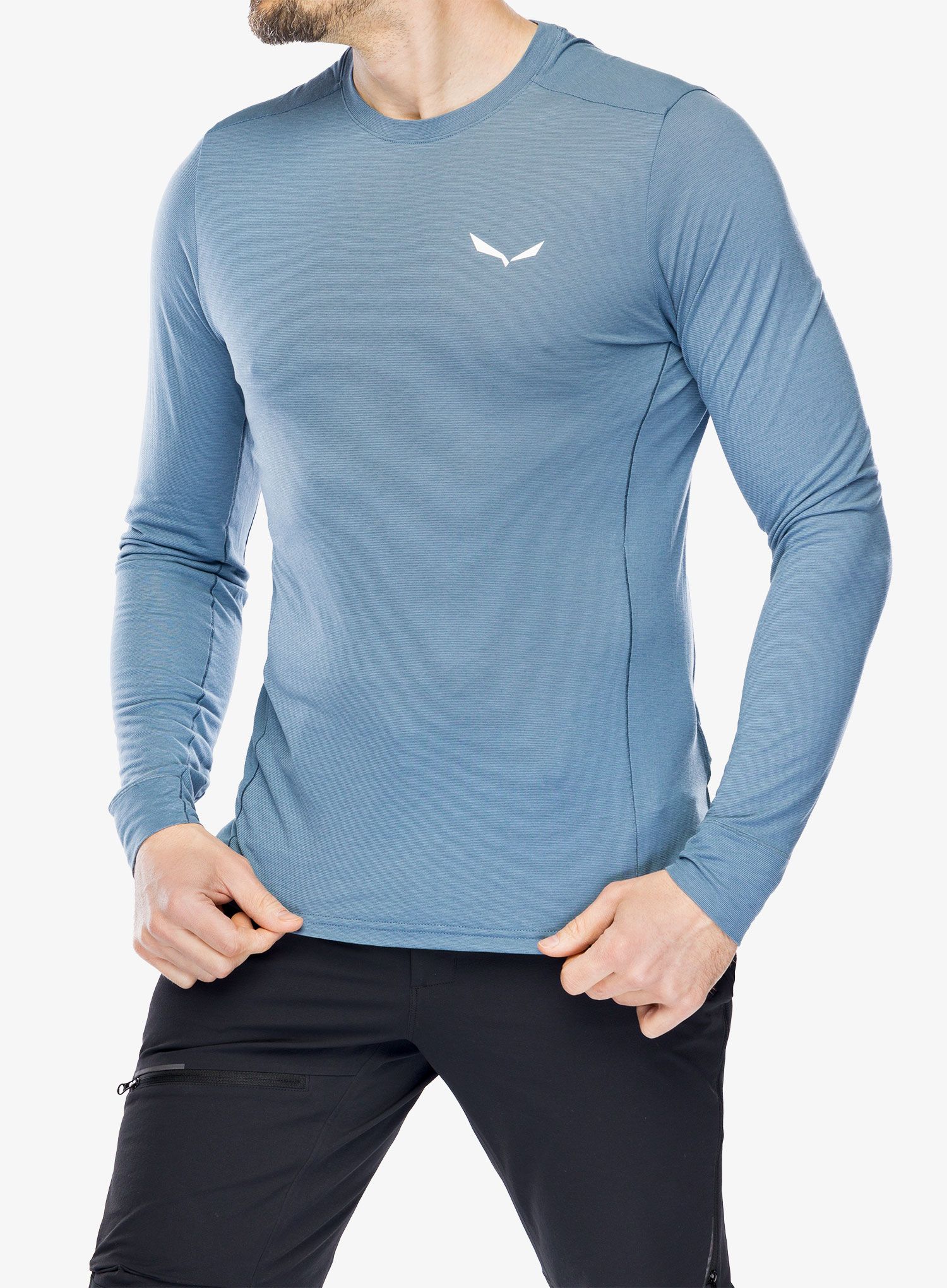 Термоактивен суичър Salewa Puez Dry Tee - java blue