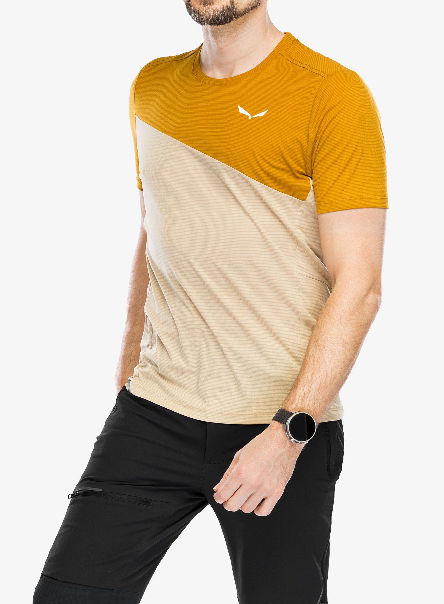 Фланелка Salewa Puez Sporty Dry T-Shirt - quicksand/brown