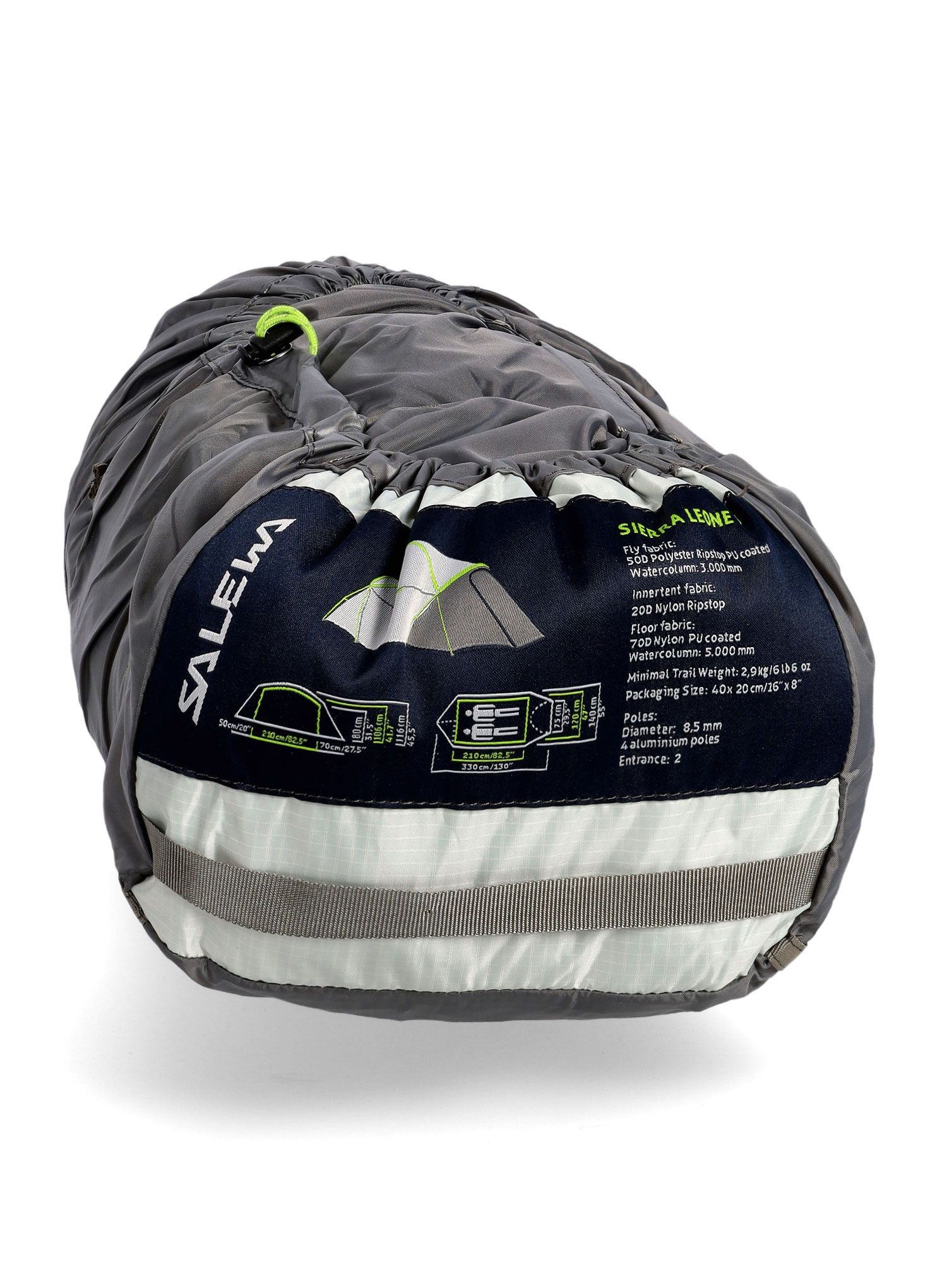 Двуместна палатка Salewa Sierra Leone II - light grey/cactus