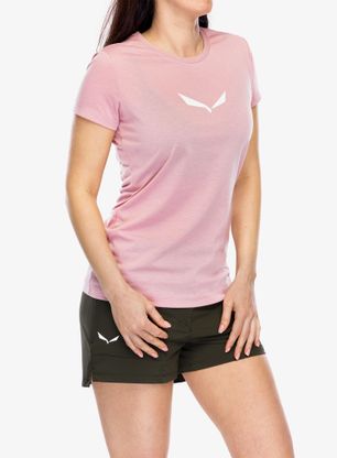 Дамска тениска Salewa Solid Dry S/S Tee - zephyr