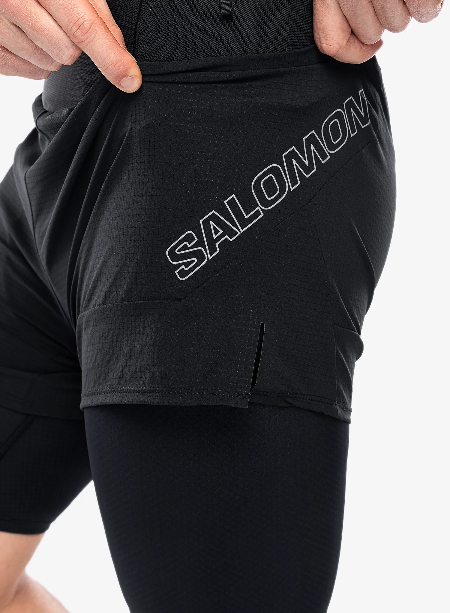 Къси панталони за бягане Salomon Sense 2in1 Shorts - deep black