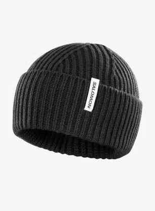 Зимна шапка Salomon Snowbird Beanie U - deep black