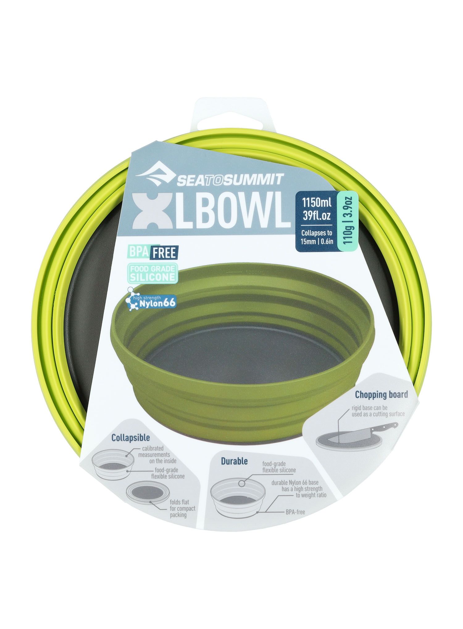Туристическа купа Sea To Summit X-Series XL Bowl - lime