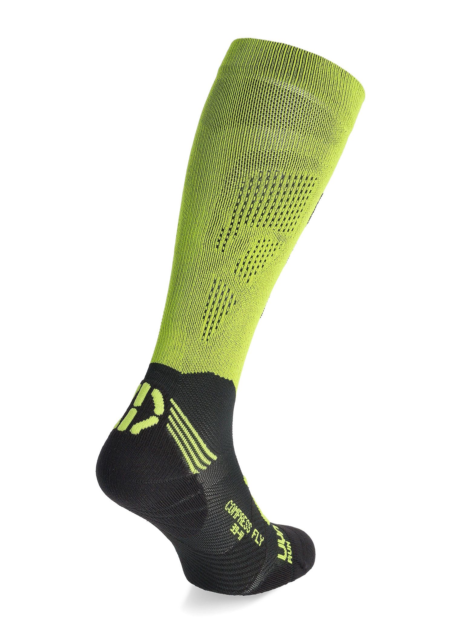 Компресивни чорапи за бягане UYN Run Comperssion Fly - green/black
