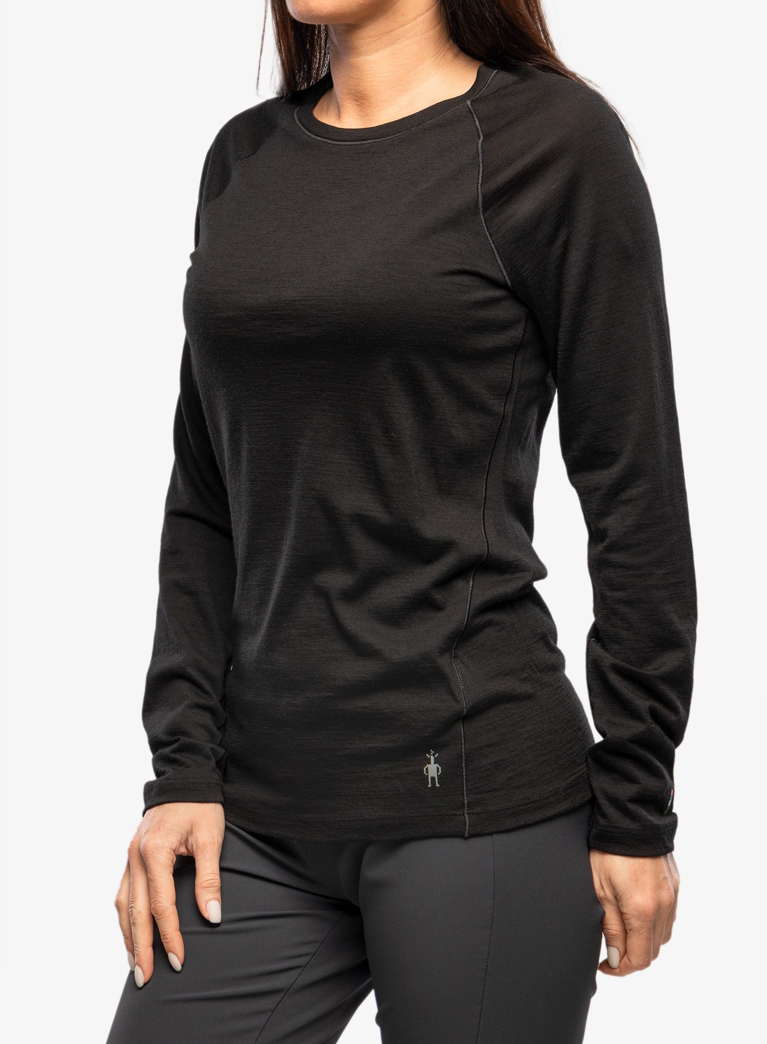 Дамски термоактивен суичър Smartwool Classic All-Season Merino Base Layer Long Sleeve - black