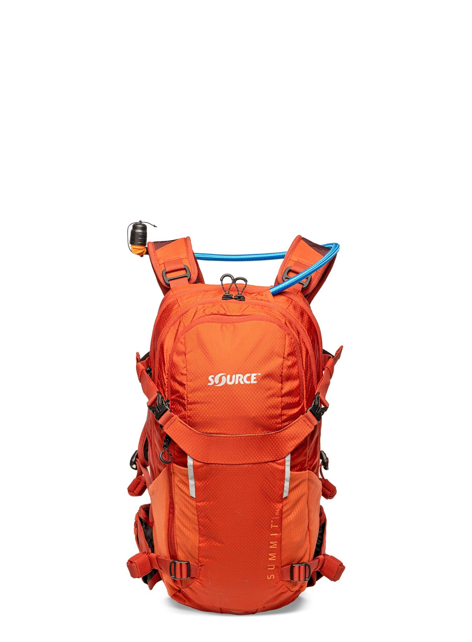 Велосипедна раница с мека бутилка Source Summit 15L - chili orange