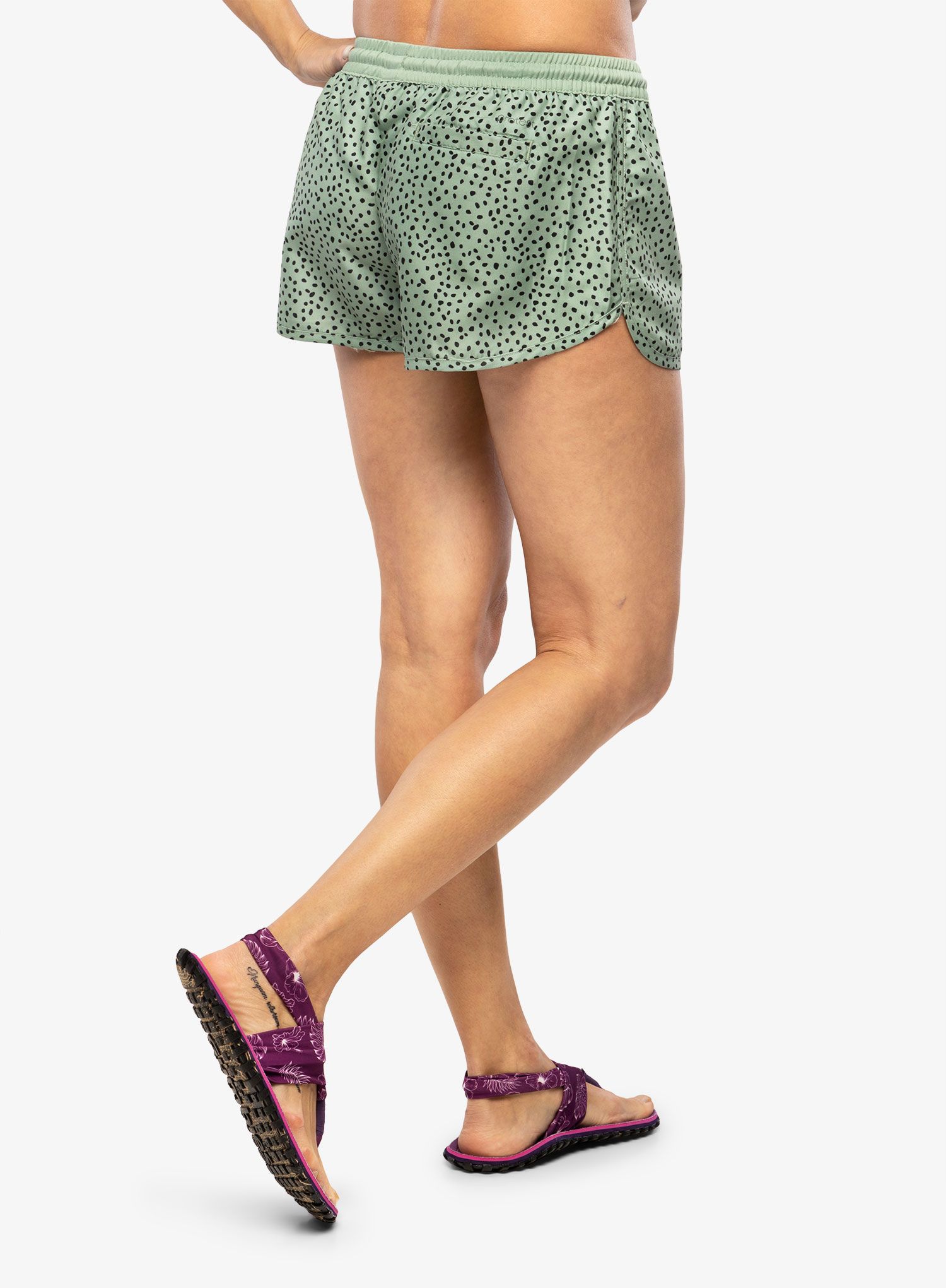 Дамски къси панталони Protest Prthalibot Leopard Swim Short - green baygreen