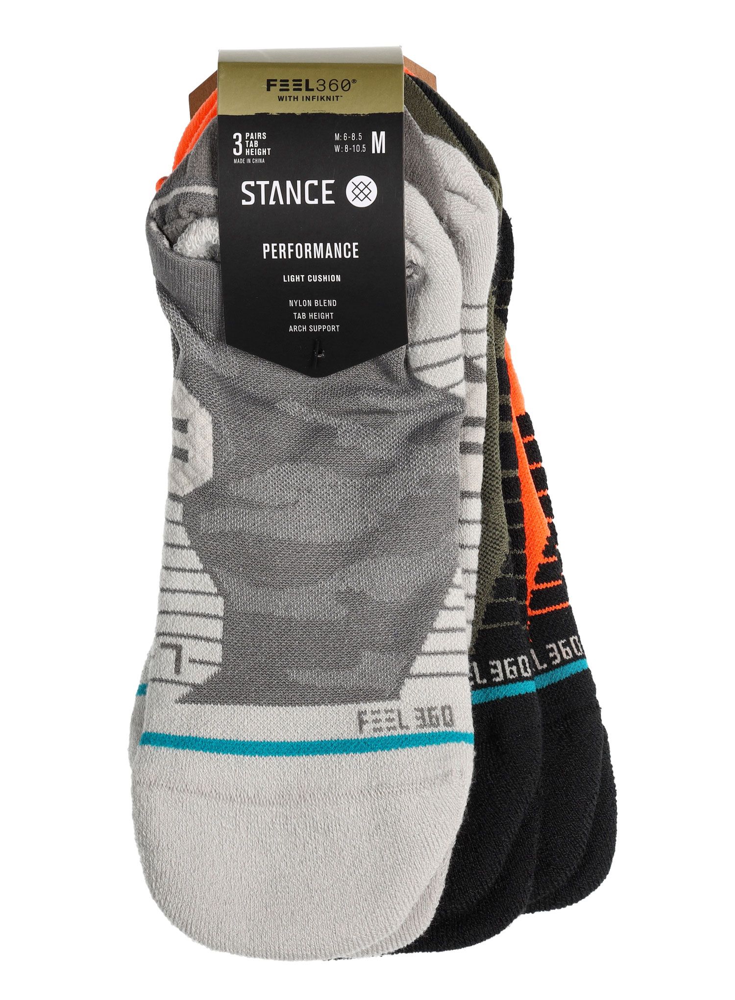 Чорапи за бягане Stance Klicks 3 Pack - multi