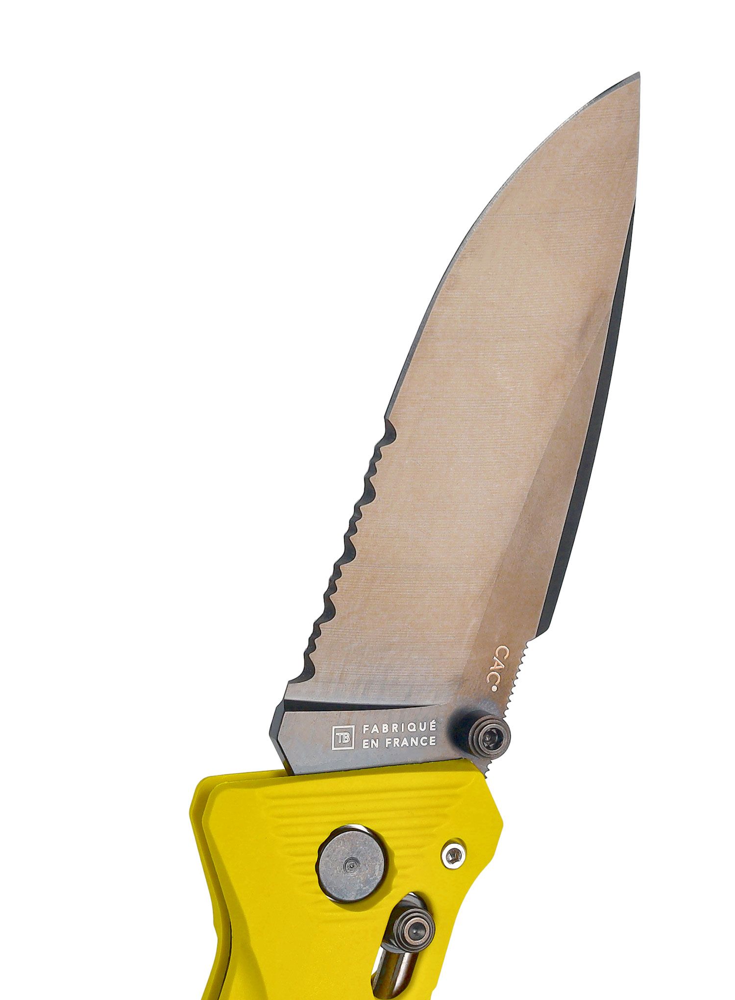 Сгъваем туристически нож TB Outdoor CAC Serration - yellow