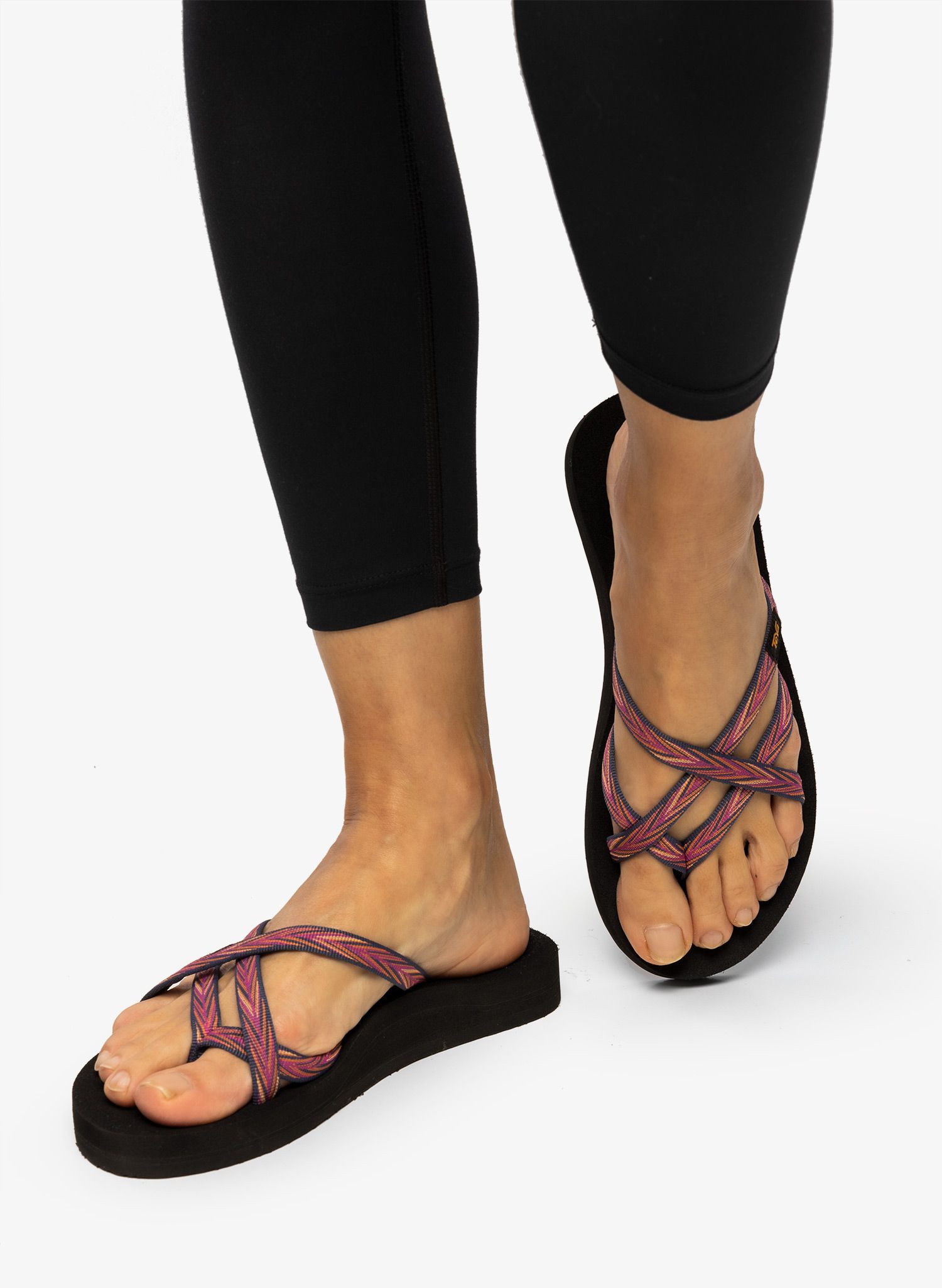 Дамски чехли Teva Olowahu - palms indigo/rose violet