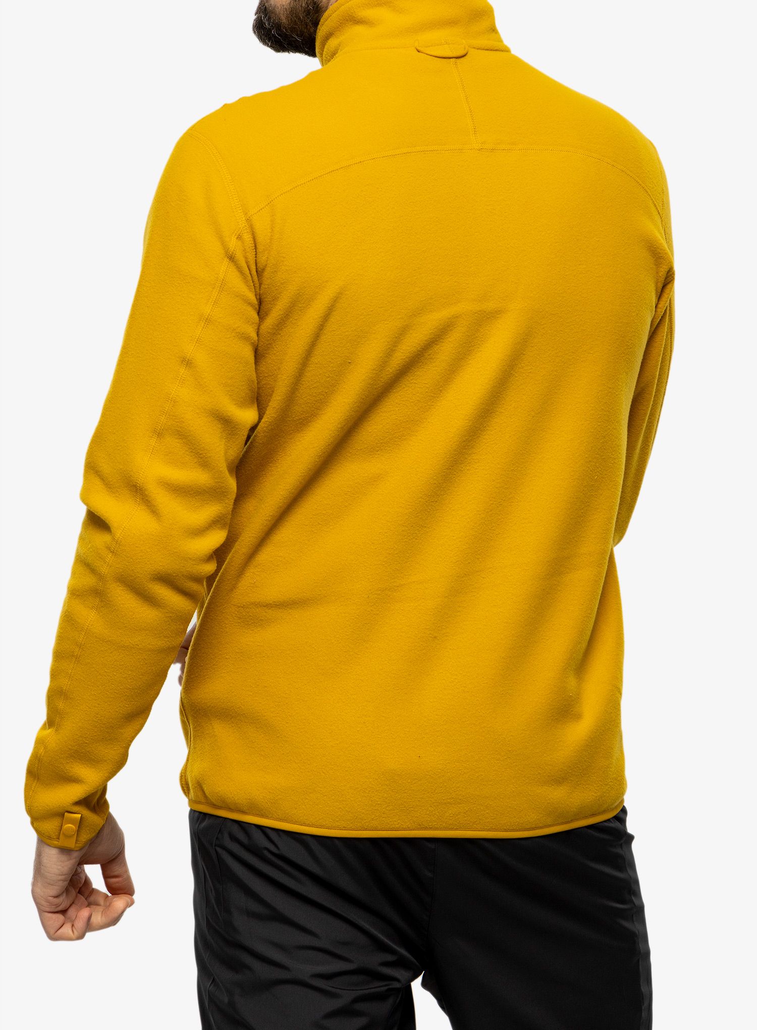 Суичър без качулка The North Face 100 Glacier Full Zip - yellow