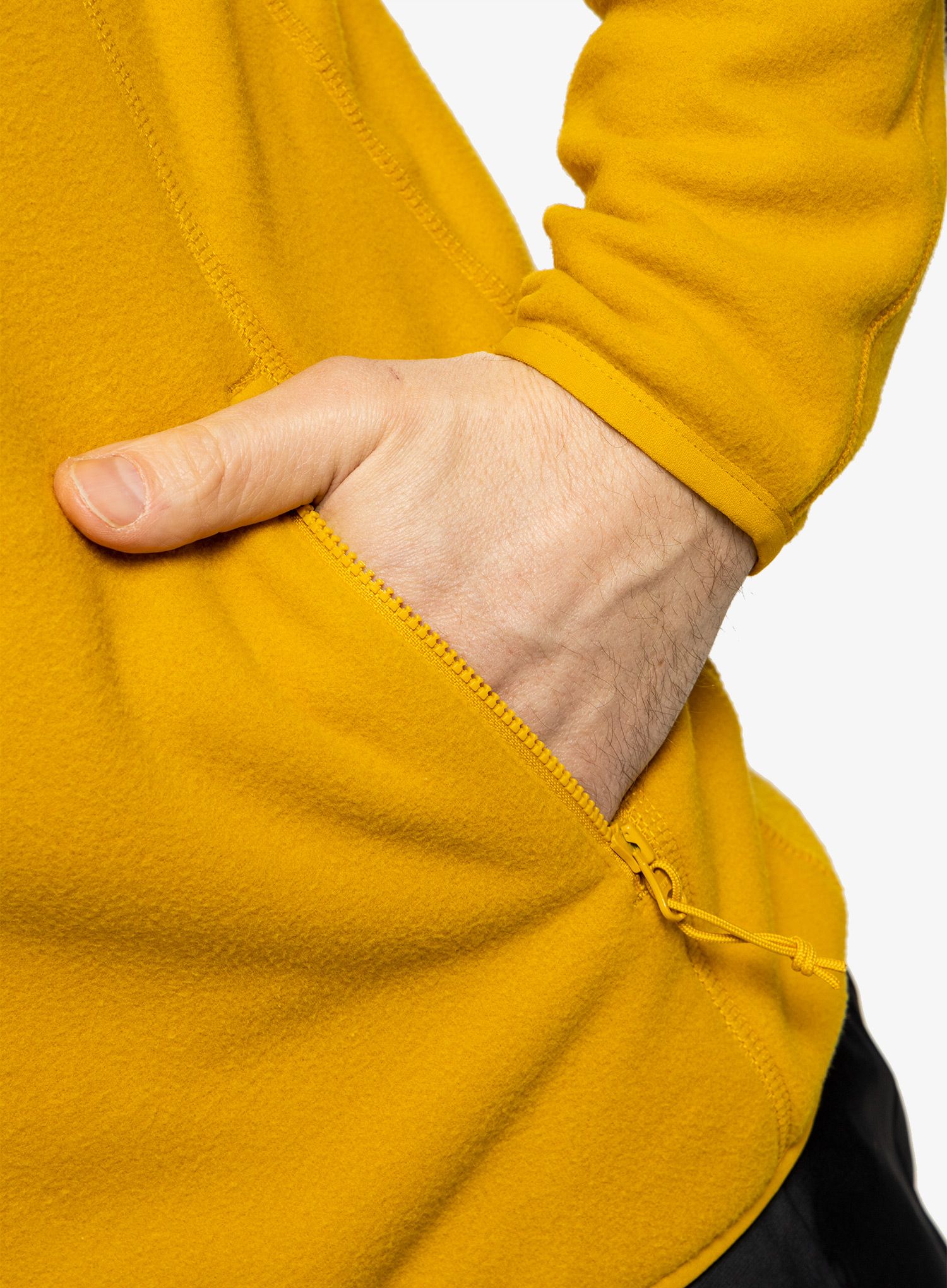 Суичър без качулка The North Face 100 Glacier Full Zip - yellow