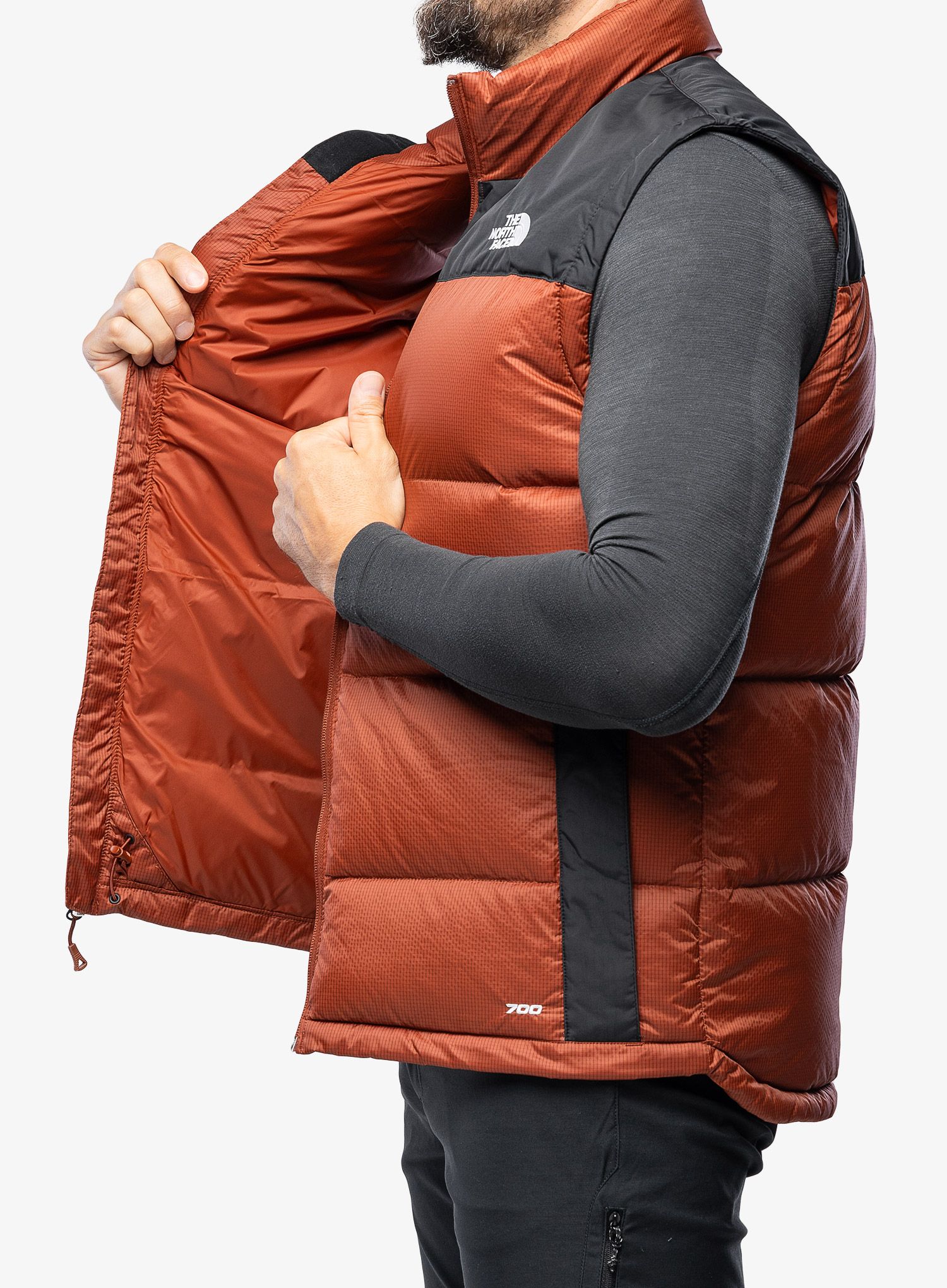Елек с подплата The North Face Diablo Down Vest - brown/black