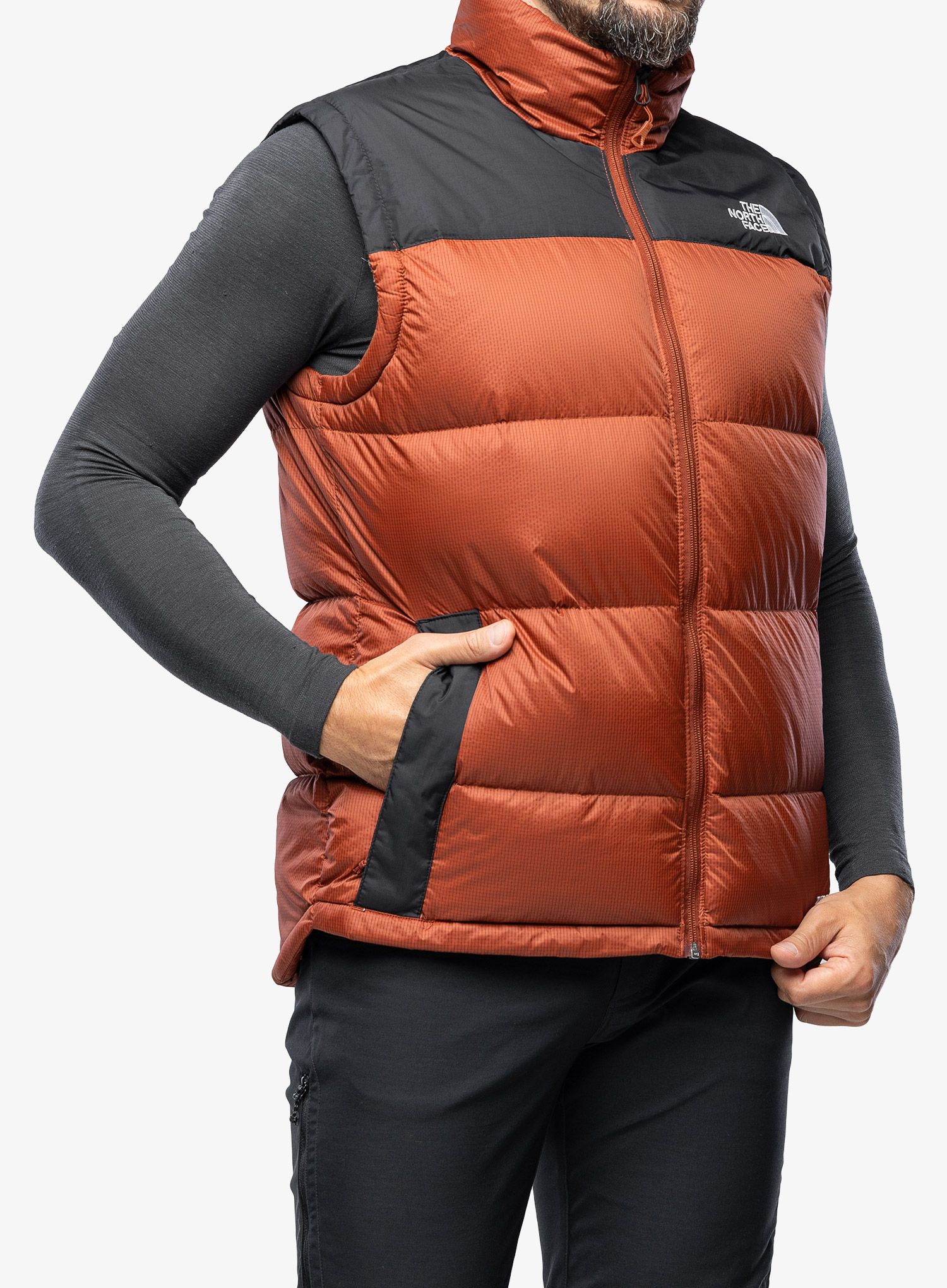 Елек с подплата The North Face Diablo Down Vest - brown/black