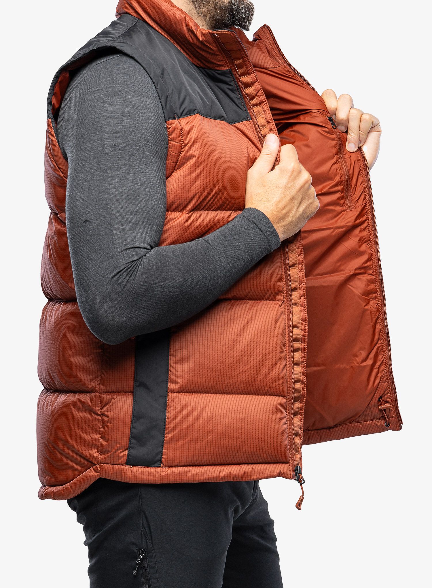 Елек с подплата The North Face Diablo Down Vest - brown/black