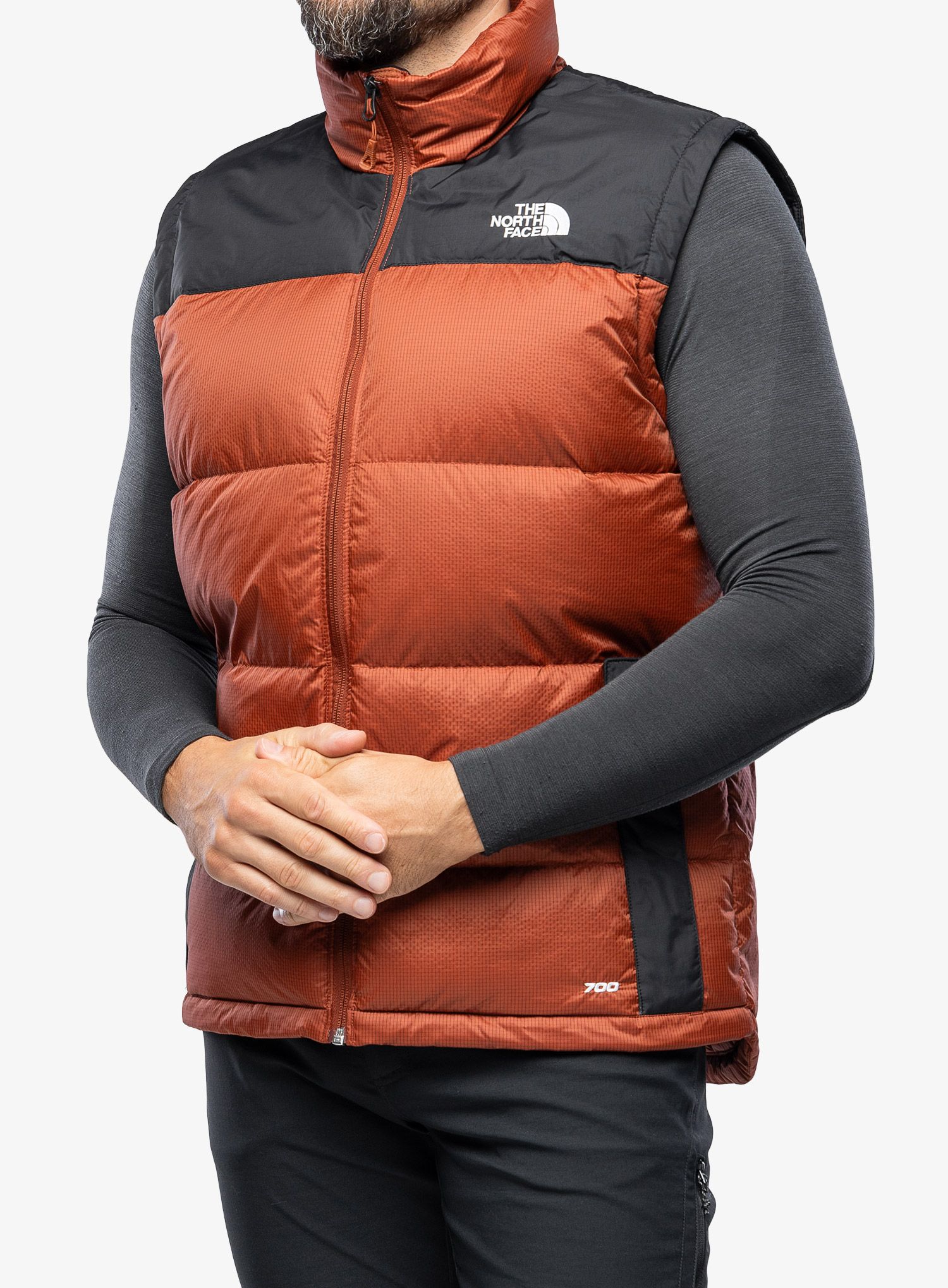 Елек с подплата The North Face Diablo Down Vest - brown/black