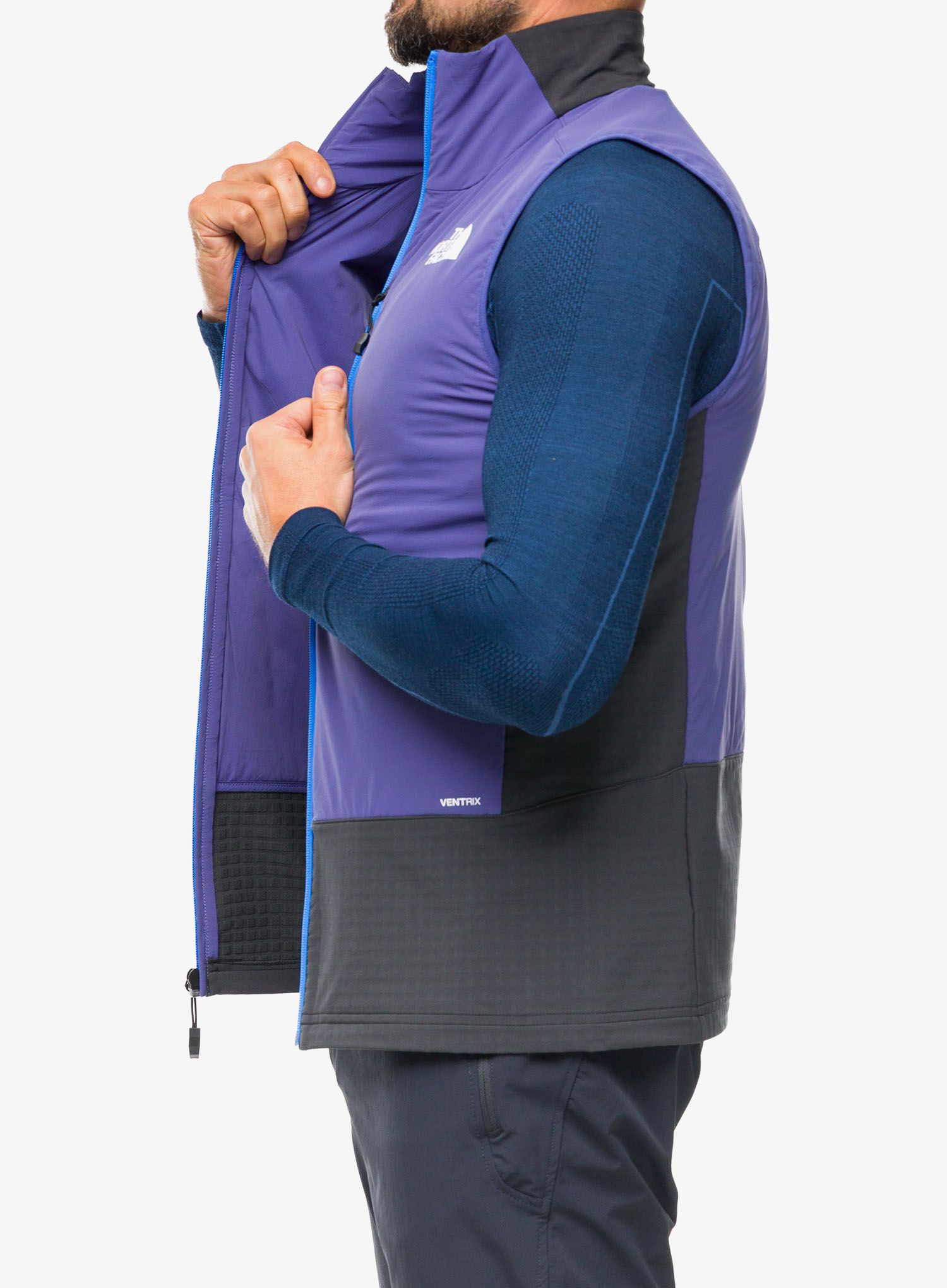 Елек с подплата The North Face Dawn Turn Hybrid Ventrix Vest - grey/cave blue