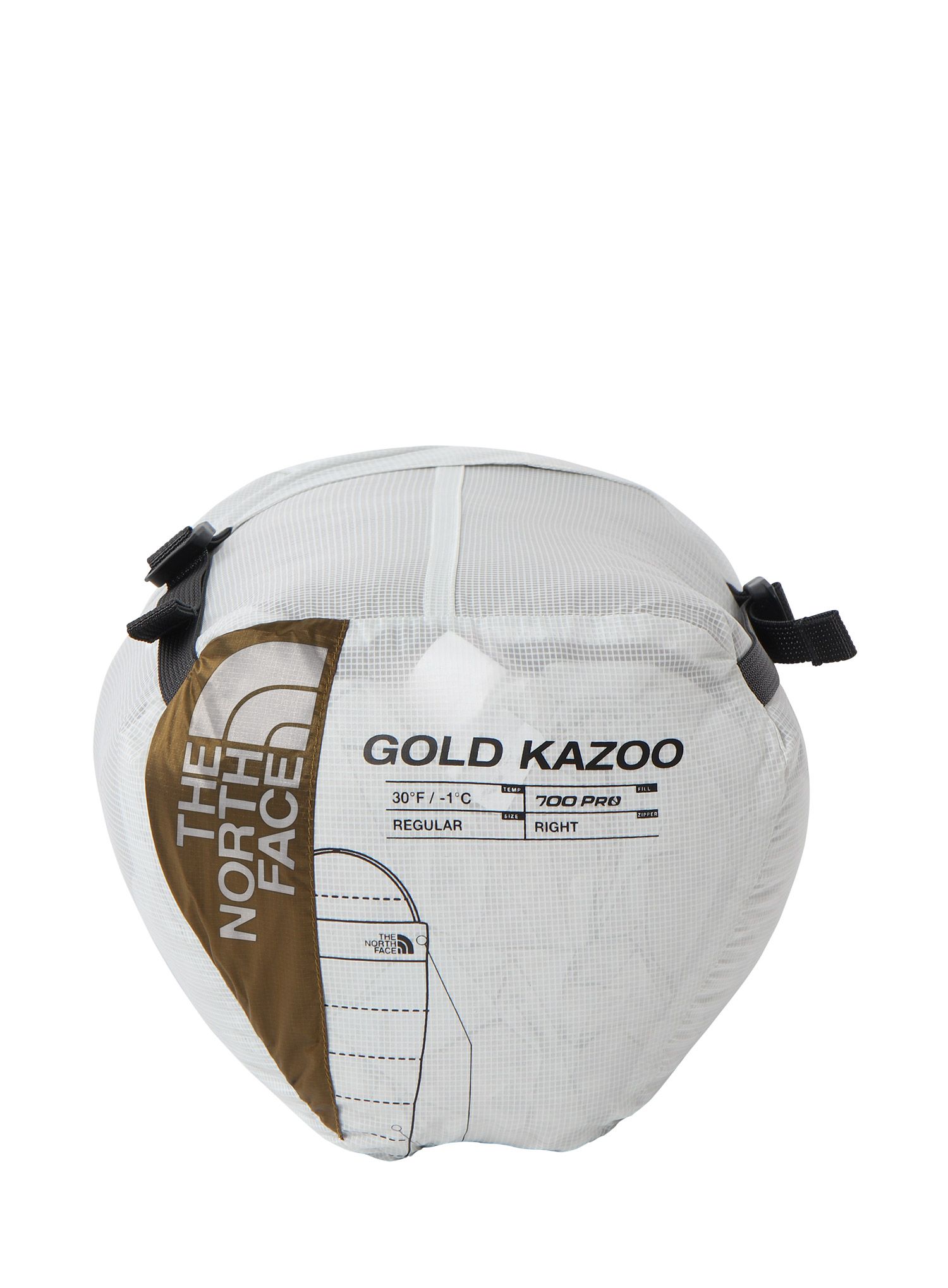 Пухен спален чувал The North Face Gold Kazoo Eco (183 cm) - citrine yellow/tin grey