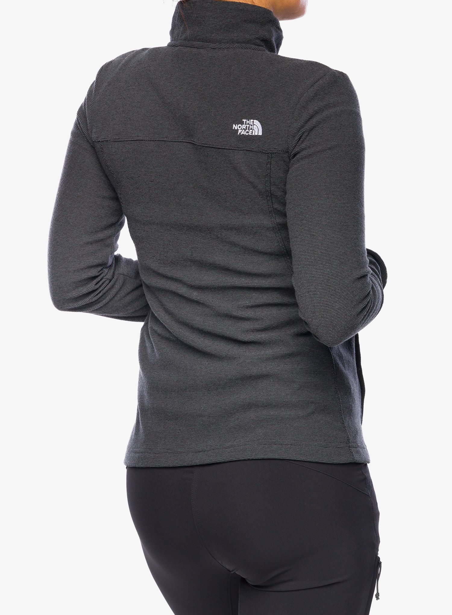Дамски поларен суичър The North Face Homesafe Full ZIP Fleece - black stripe