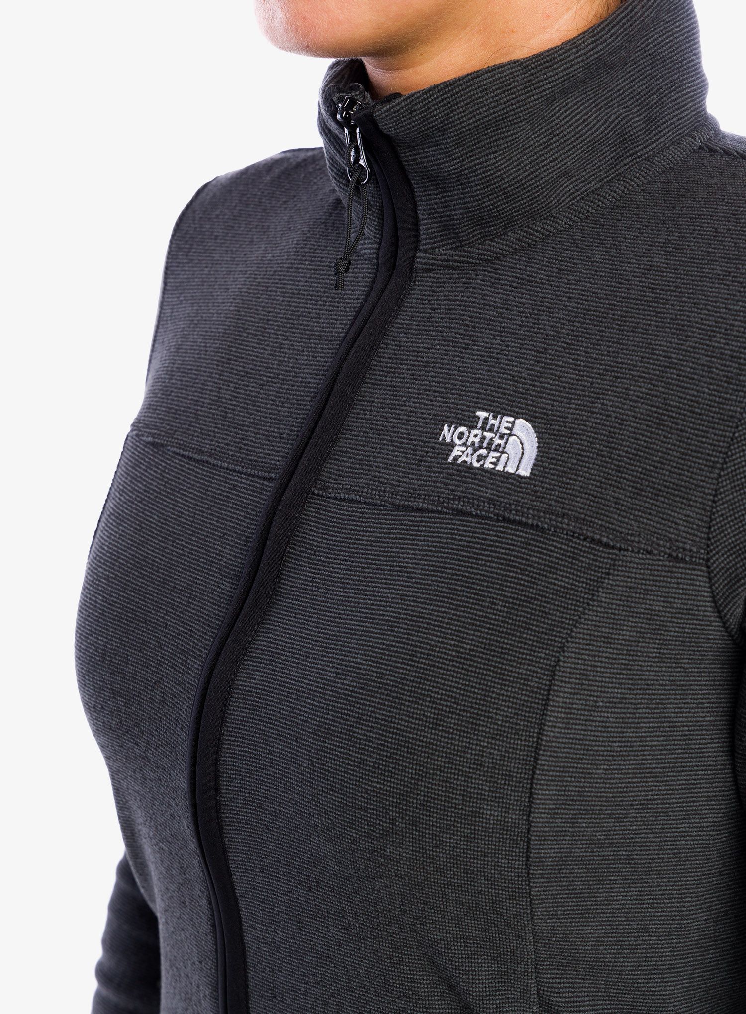 Дамски поларен суичър The North Face Homesafe Full ZIP Fleece - black stripe
