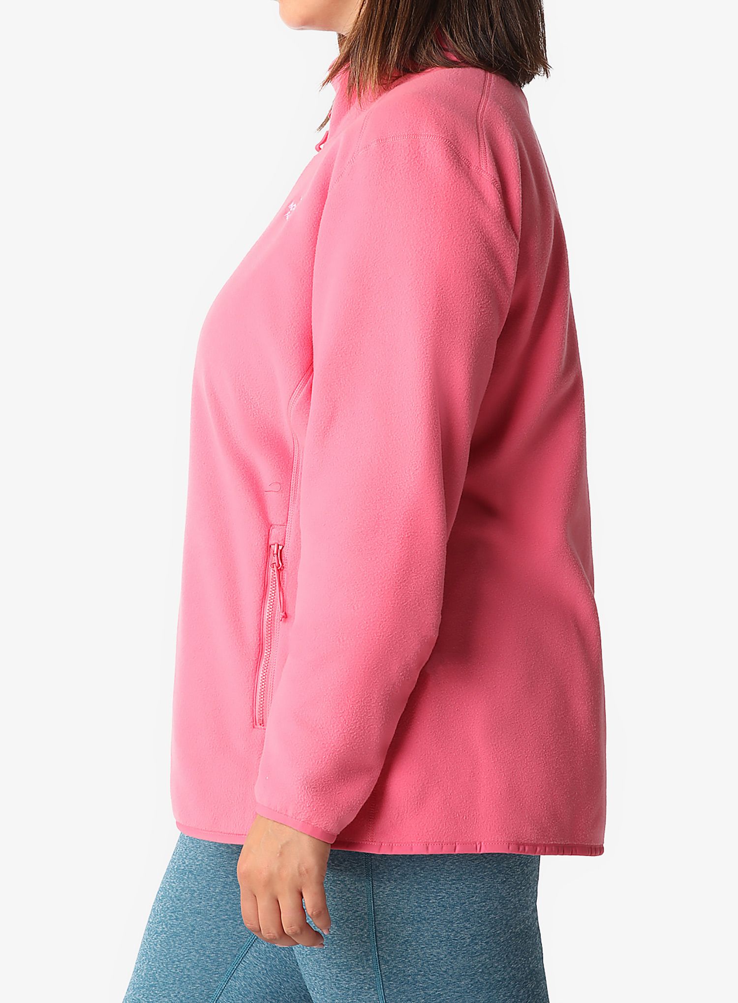 Дамски поларен суичър The North Face Plus 100 Glacier Full Zip - cosmo pink