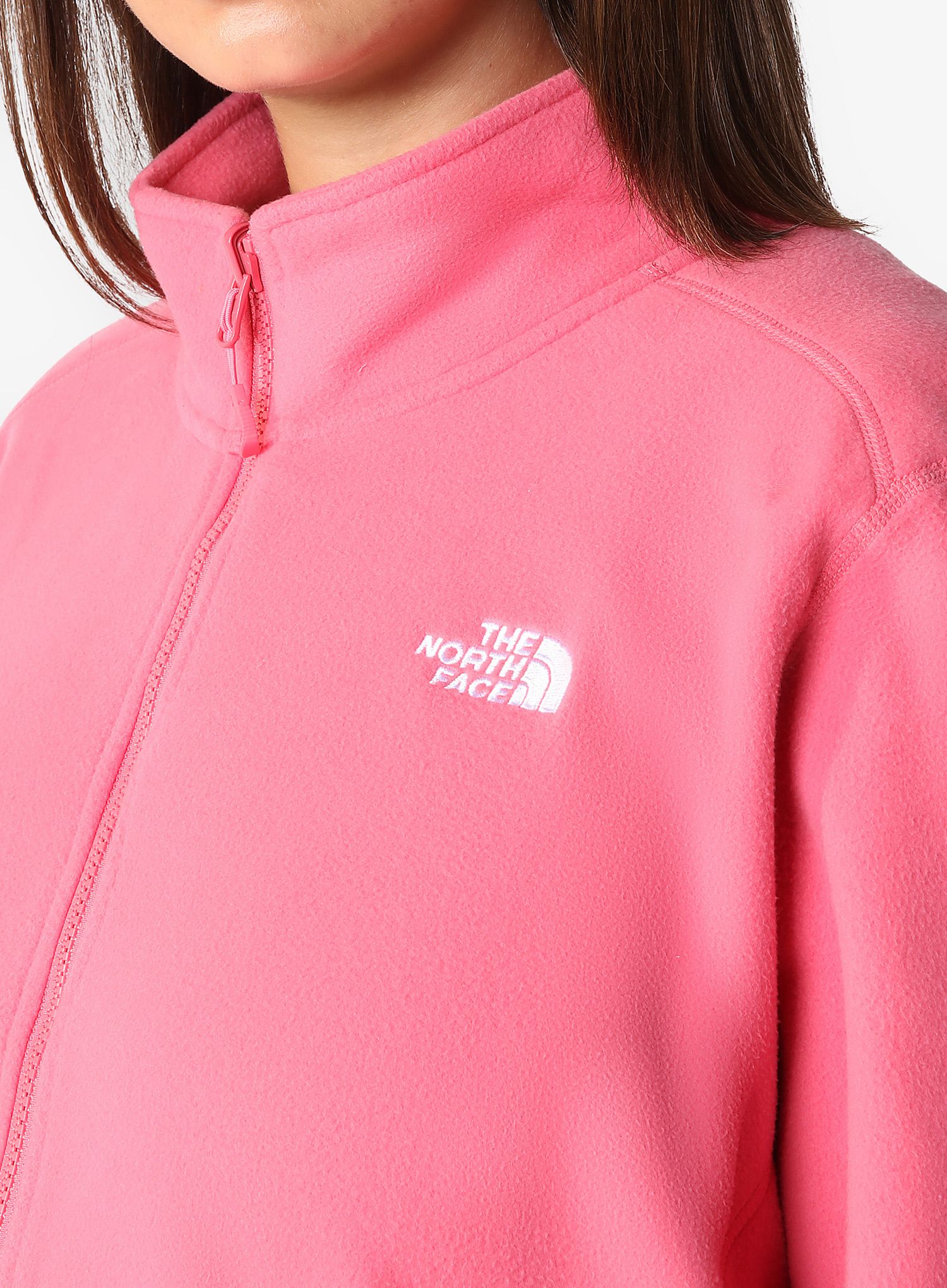 Дамски поларен суичър The North Face Plus 100 Glacier Full Zip - cosmo pink