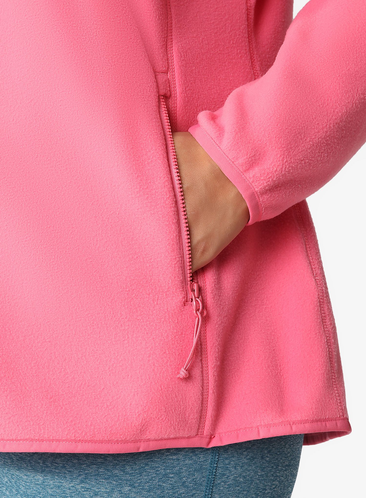 Дамски поларен суичър The North Face Plus 100 Glacier Full Zip - cosmo pink